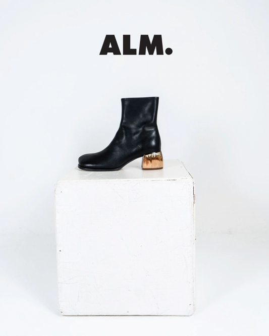 ADELA LEATHER BOOTS【Black】