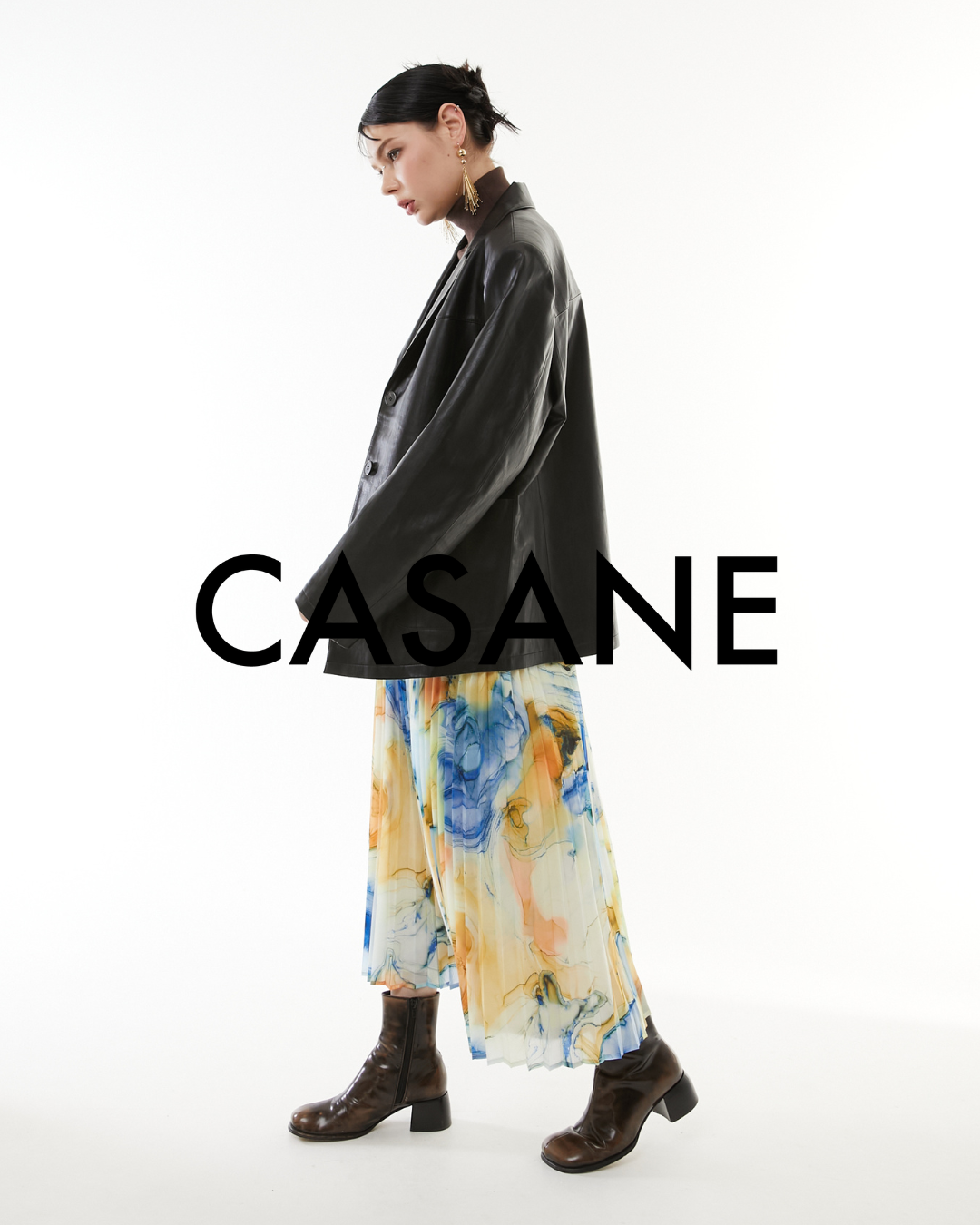 【10月】Soft faux leather jacket