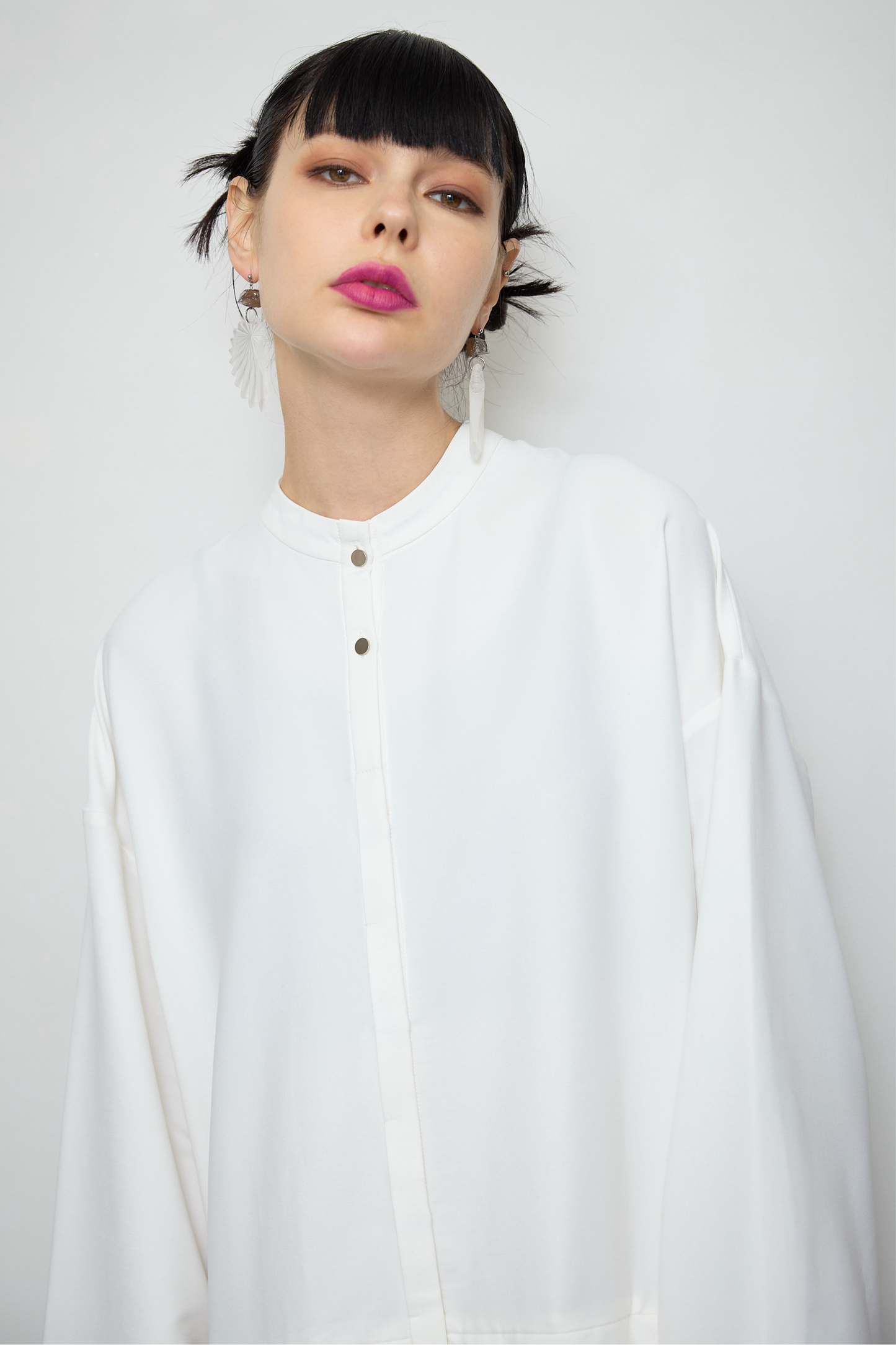 2way sleeve pleated one piece