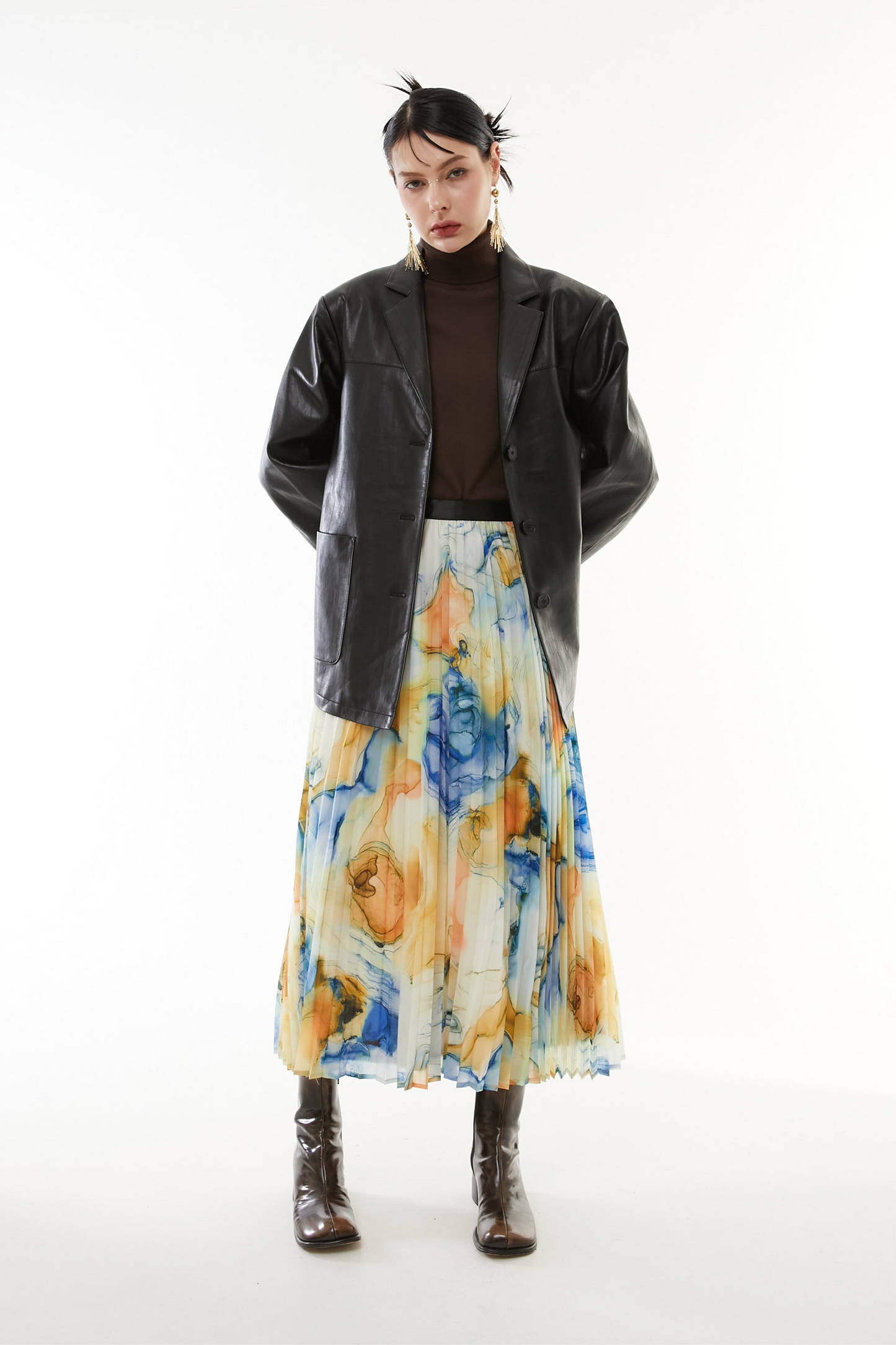 【10月】Soft faux leather jacket