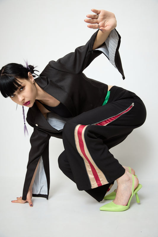 【OUTLET】Side line color pants