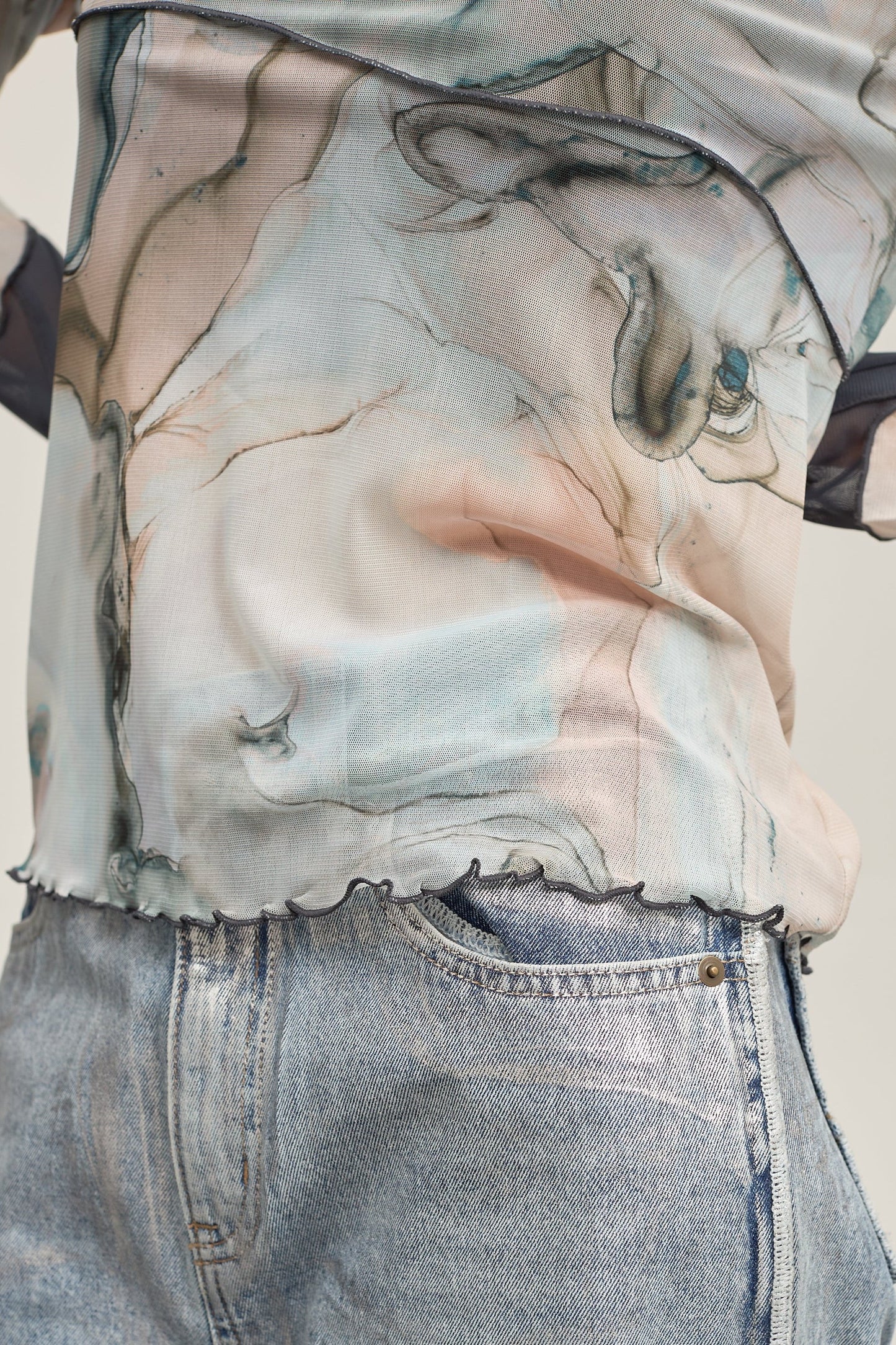 B'2nd別注 Marble paint mellow tops