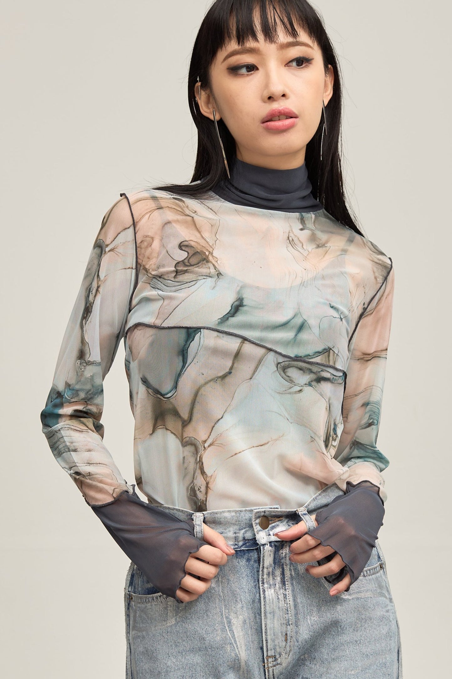 B'2nd別注 Marble paint mellow tops