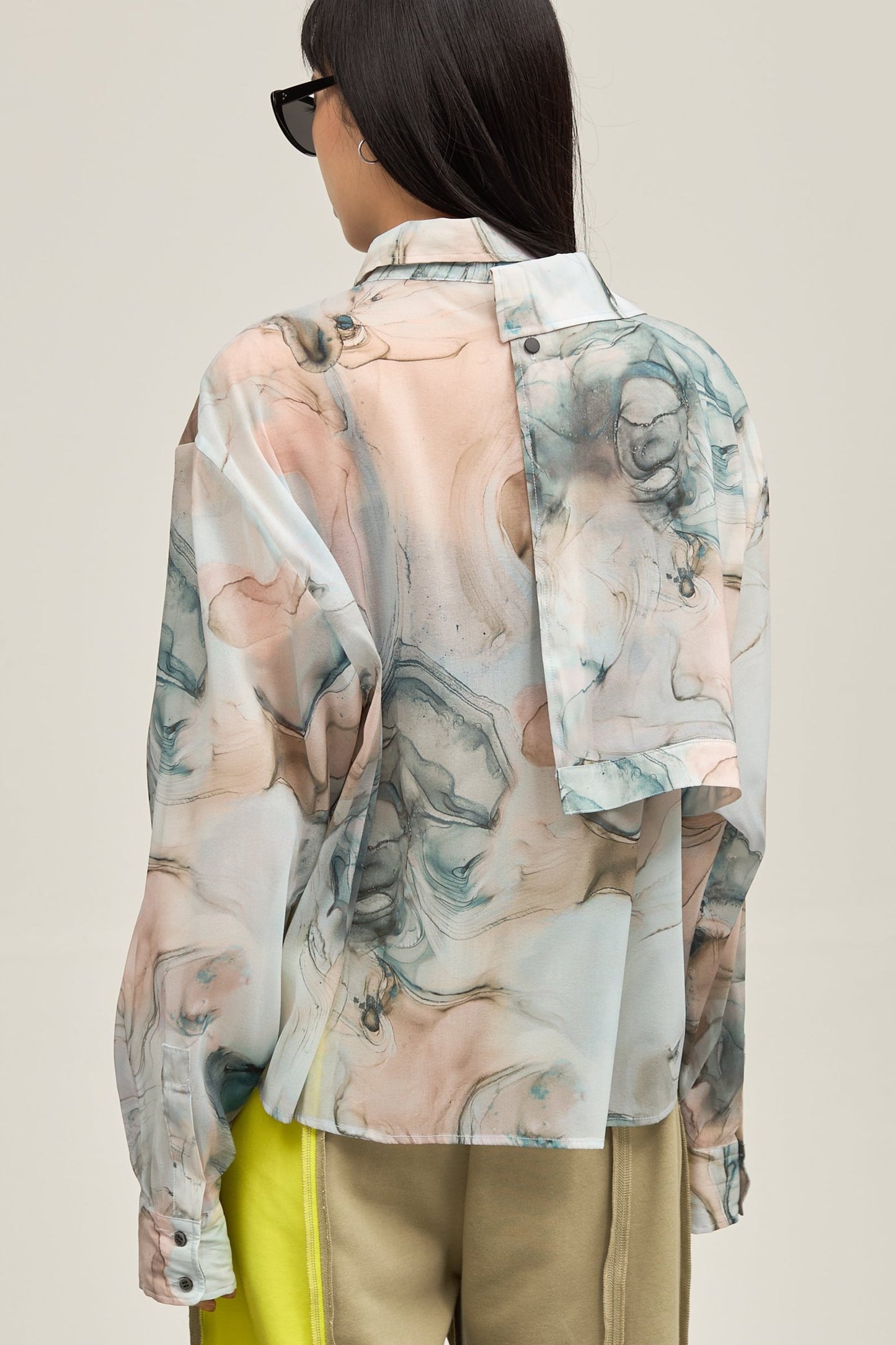 B'2nd別注Marble paint design shirt