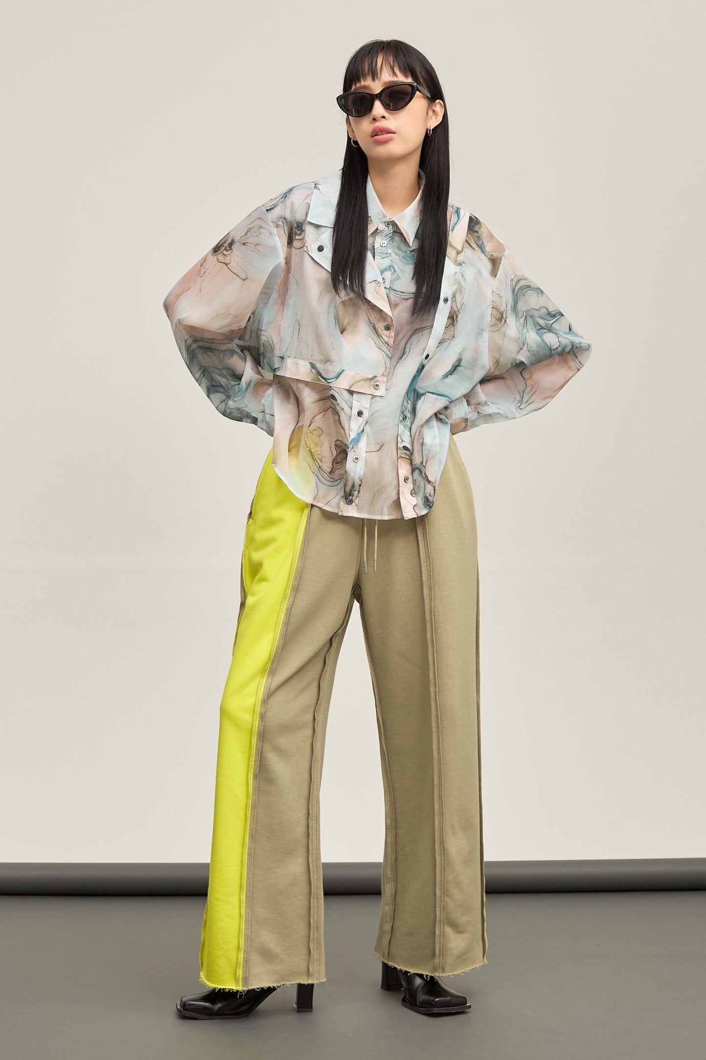 B'2nd別注Marble paint design shirt