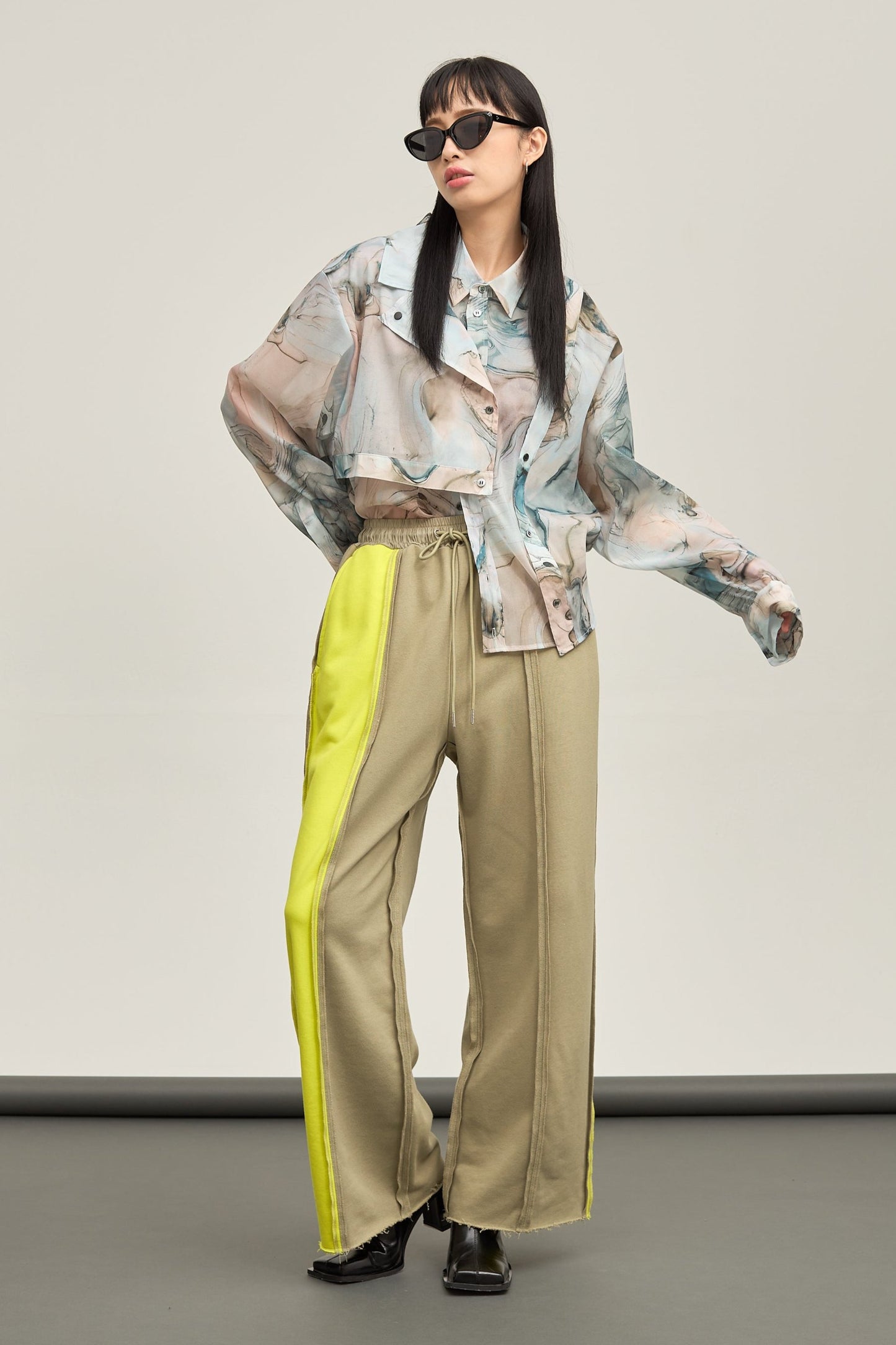 B'2nd別注Marble paint design shirt