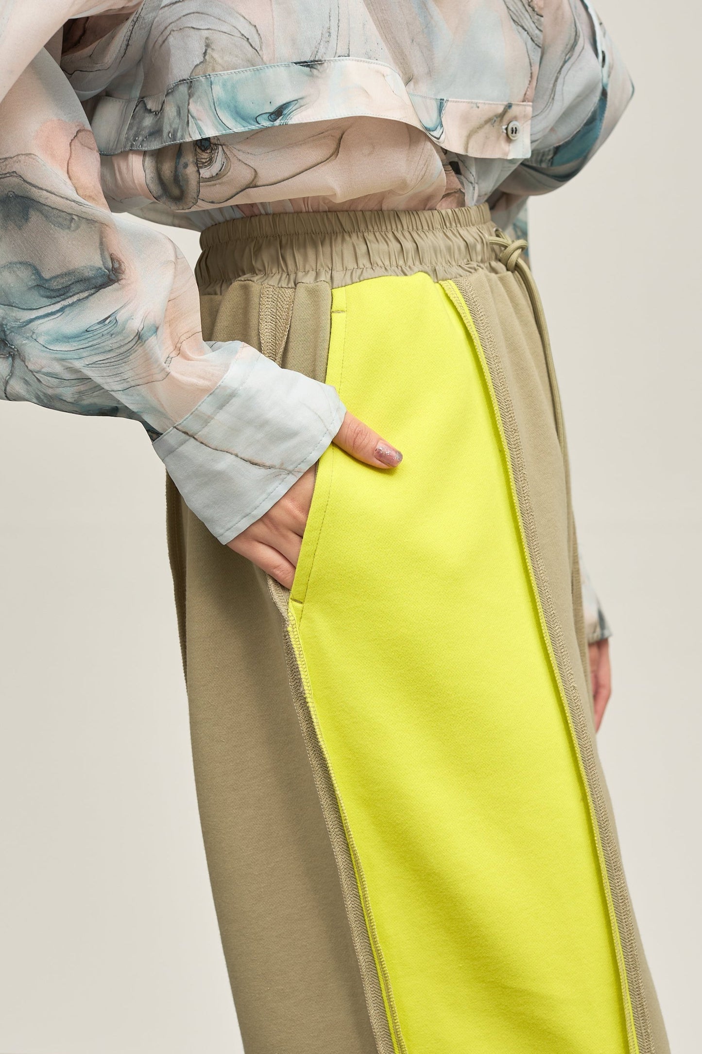 B'2nd別注 Bicolor sweatpants