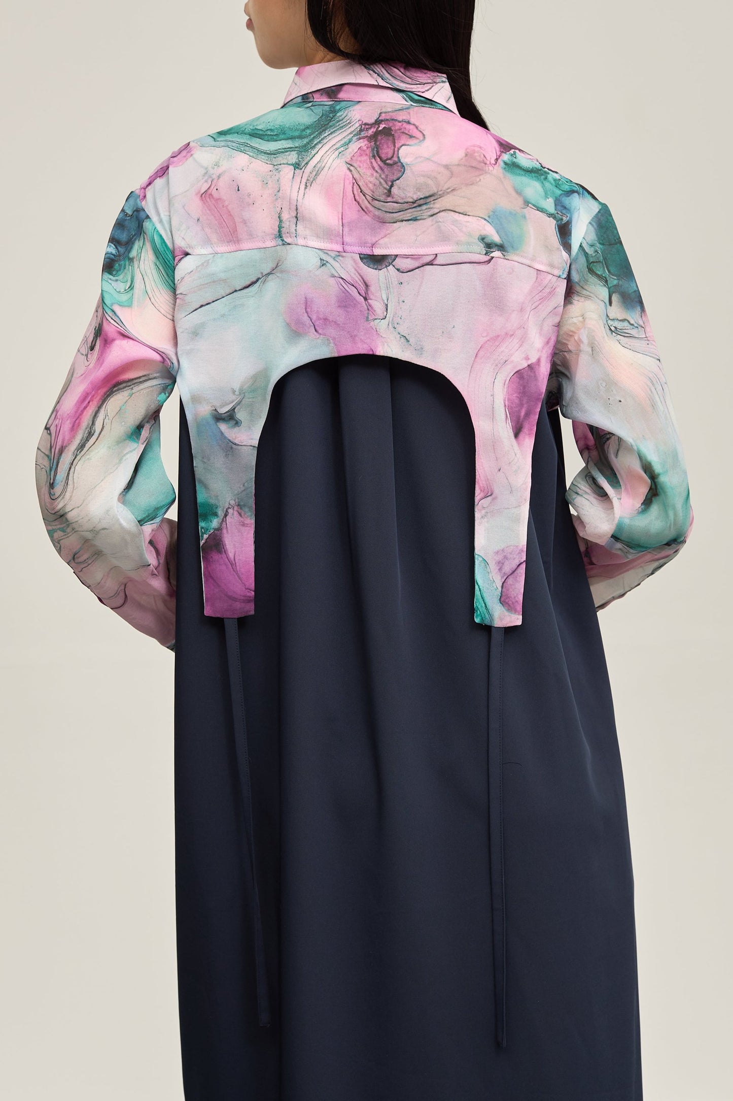 B'2nd別注 Marble paint hem one piece