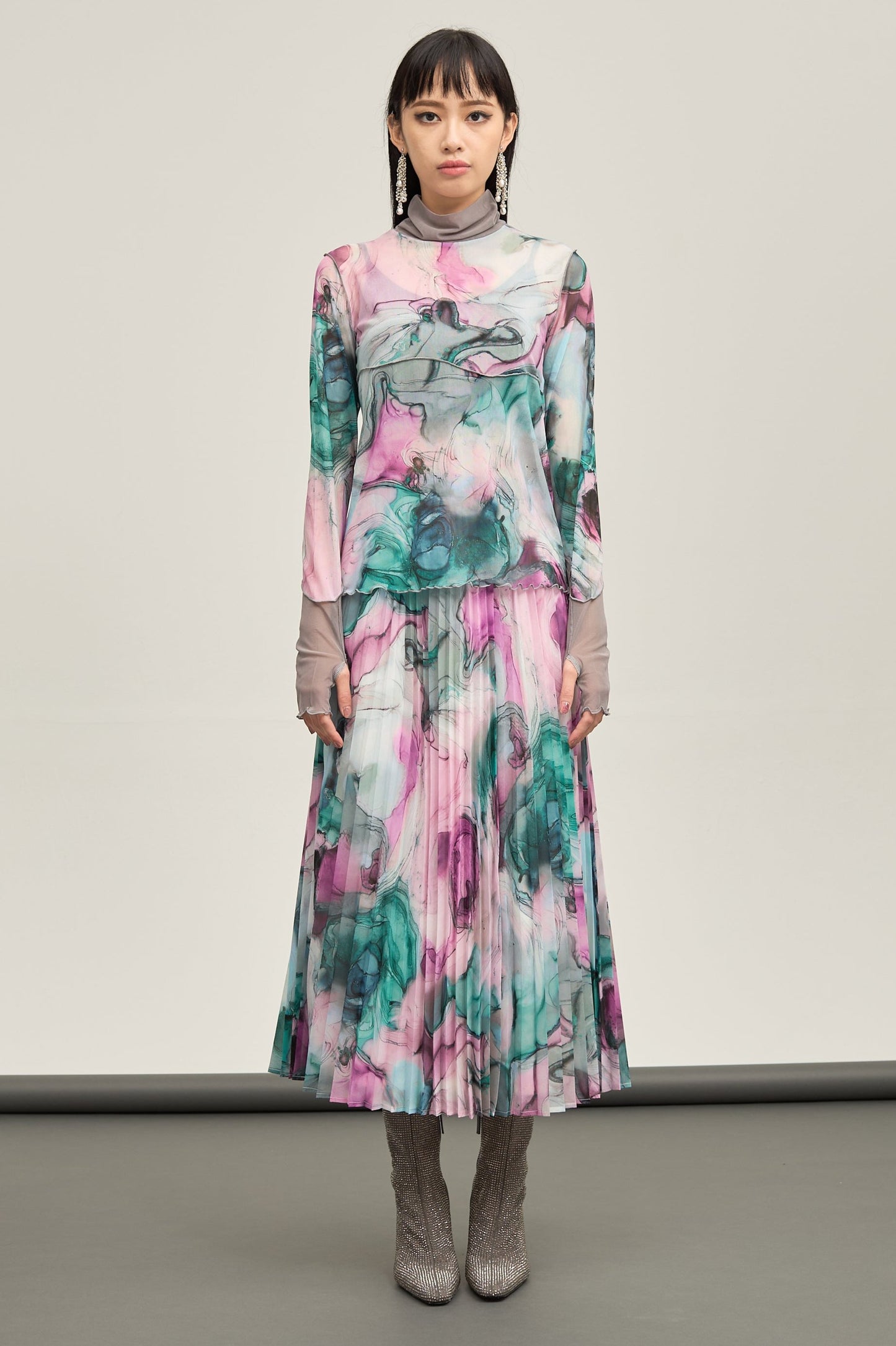 B'2nd別注 Pleated skirt