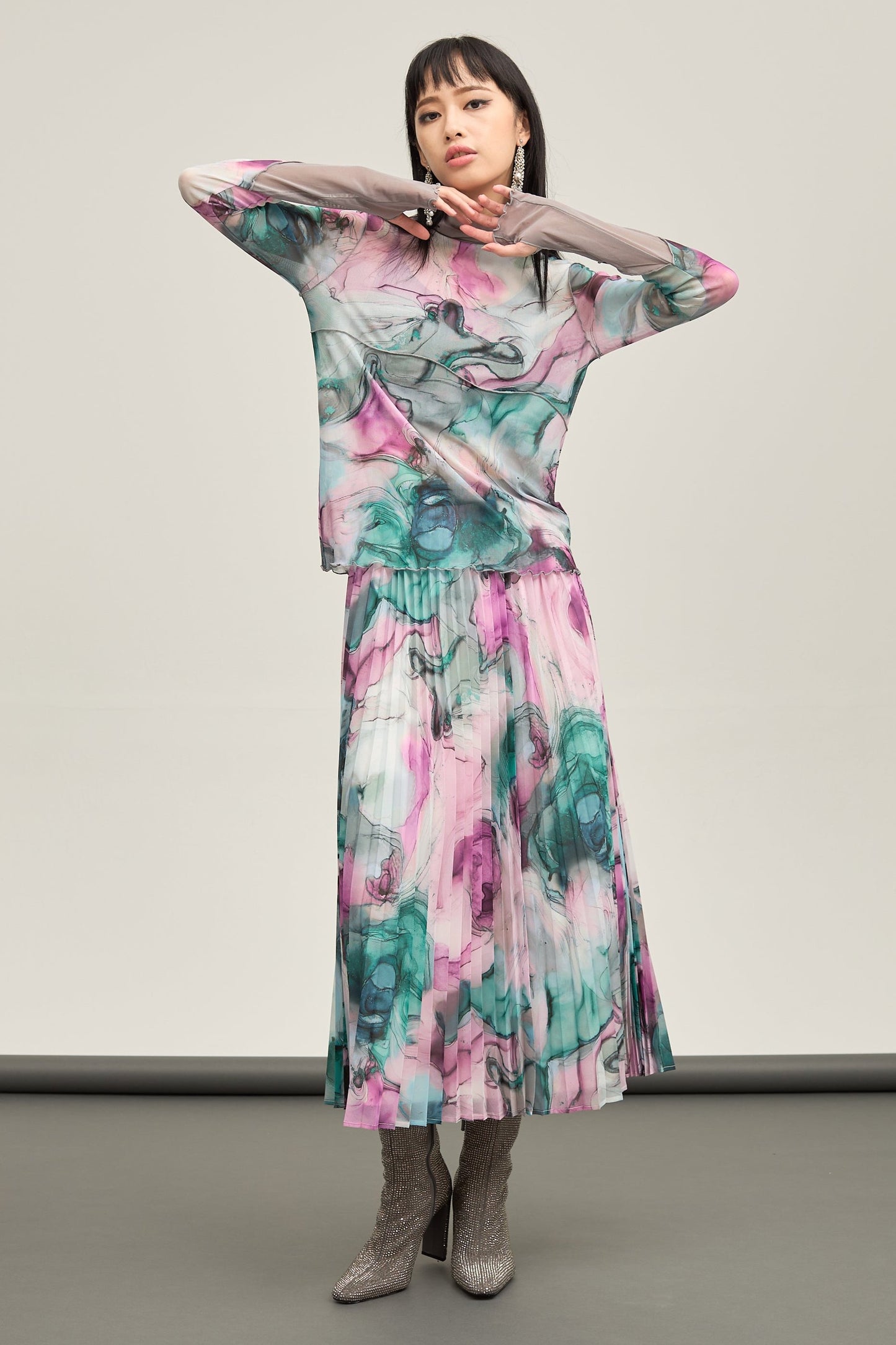 B'2nd別注 Pleated skirt