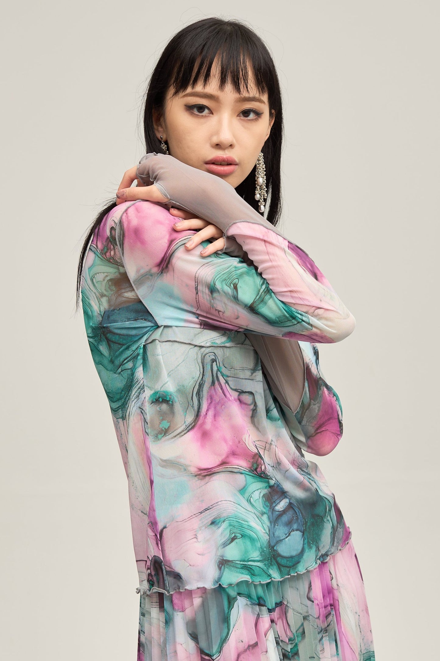 B'2nd別注 Marble paint mellow tops