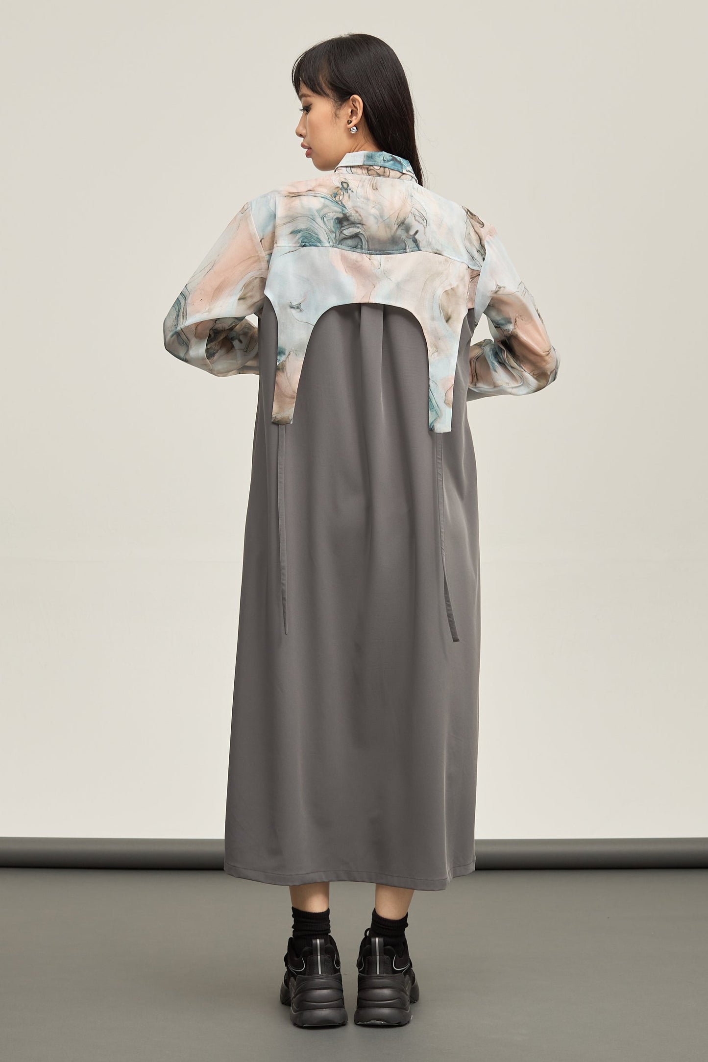 B'2nd別注 Marble paint hem one piece