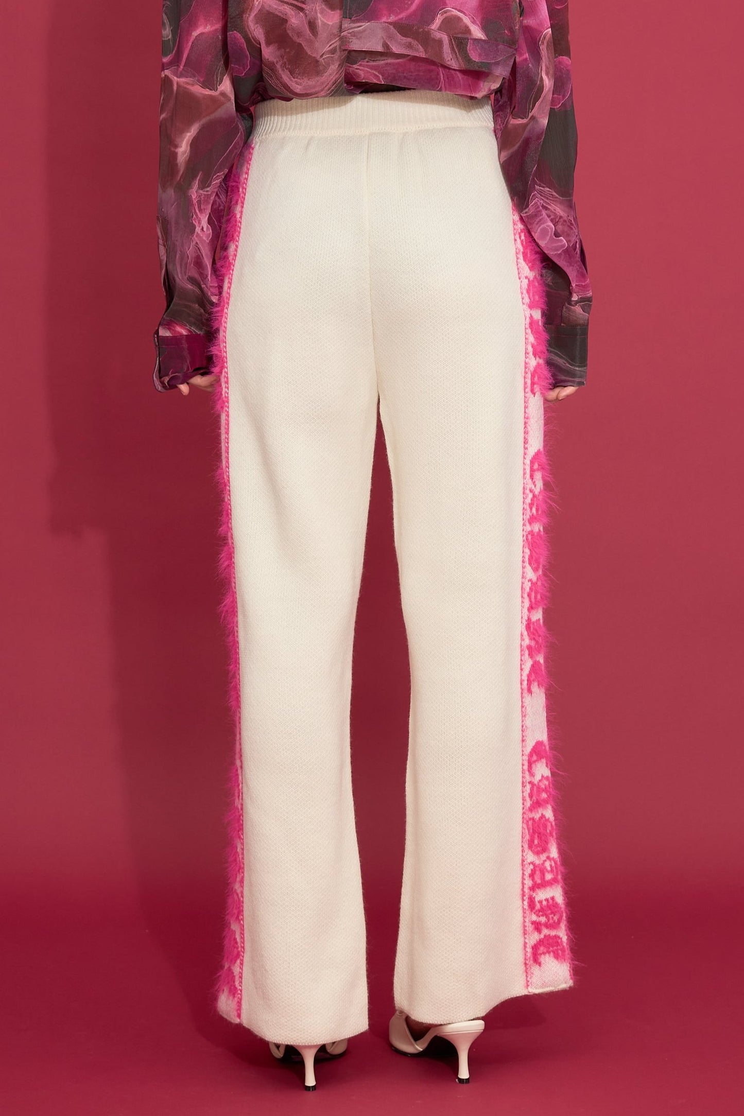 Sideline logo jacquard pants