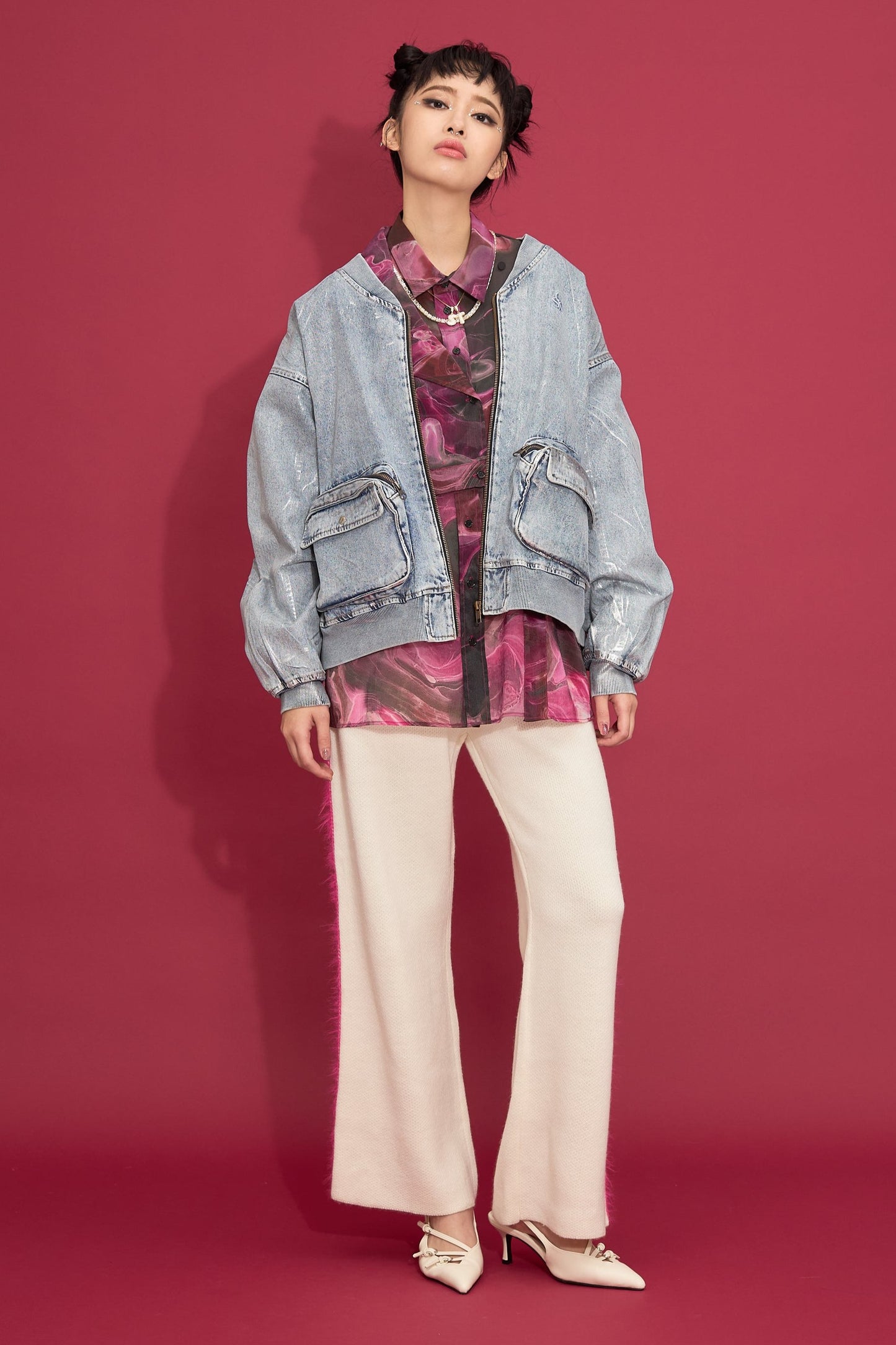 Sideline logo jacquard pants