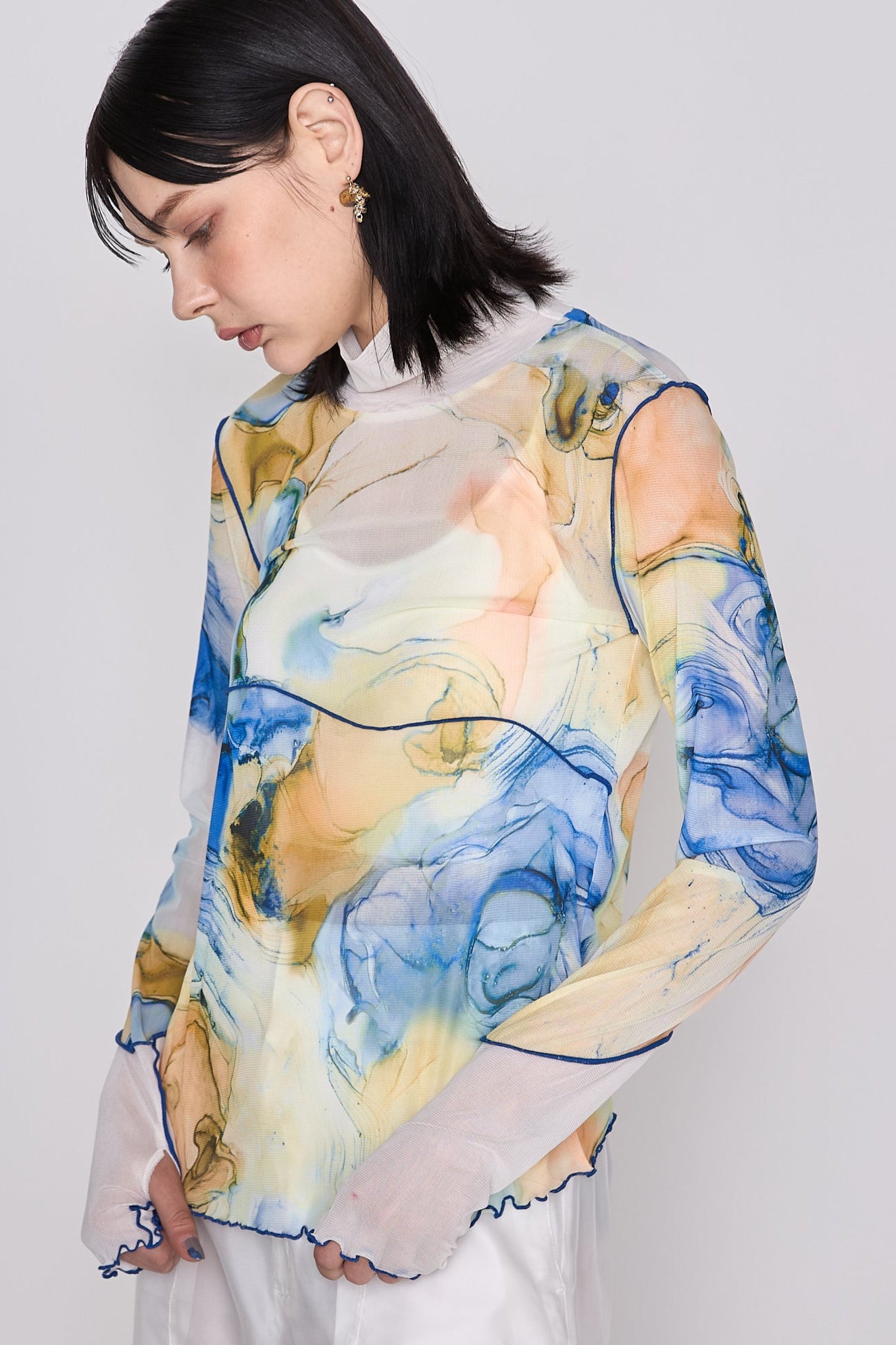 Marble paint mellow tops