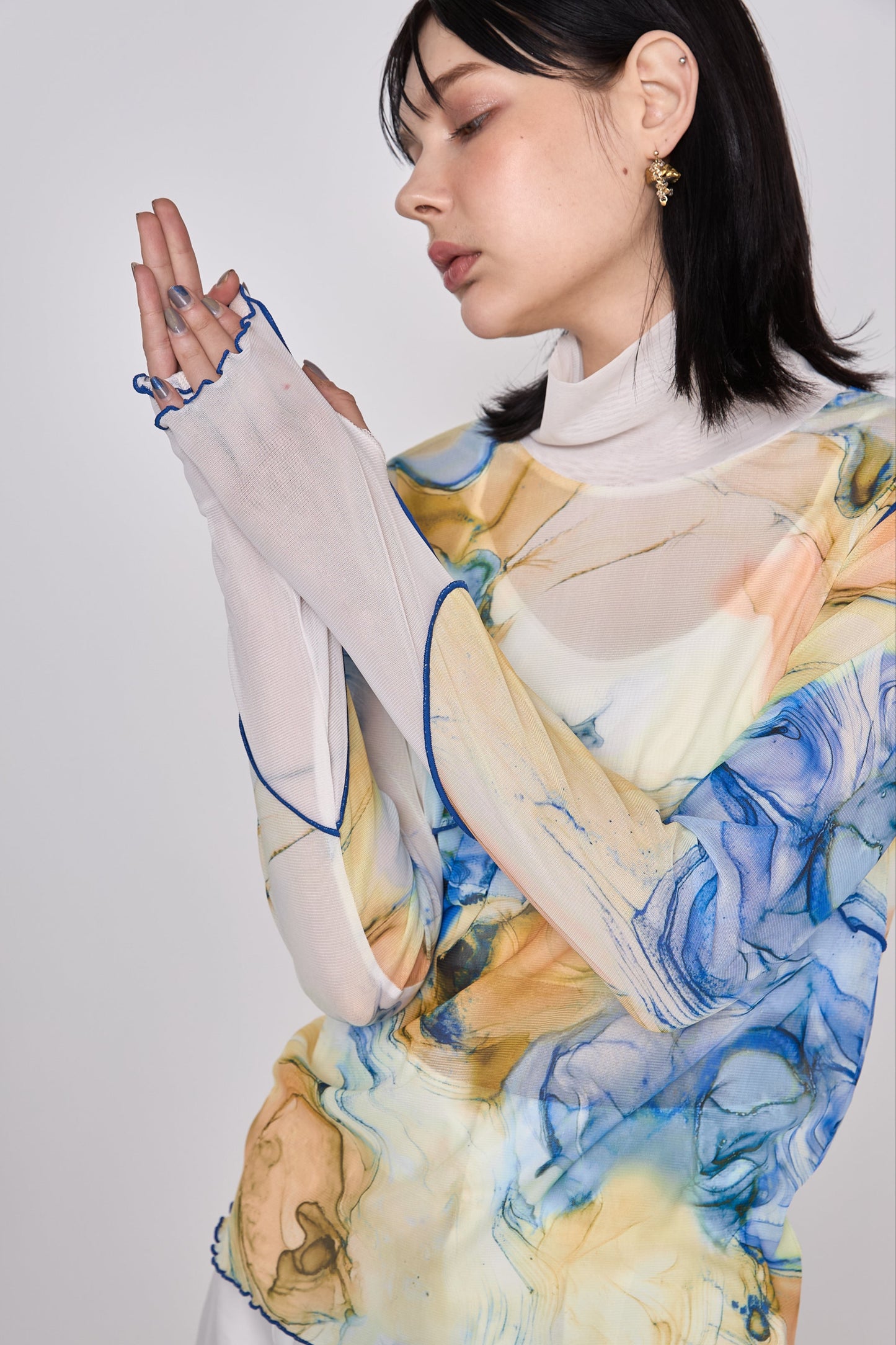 Marble paint mellow tops