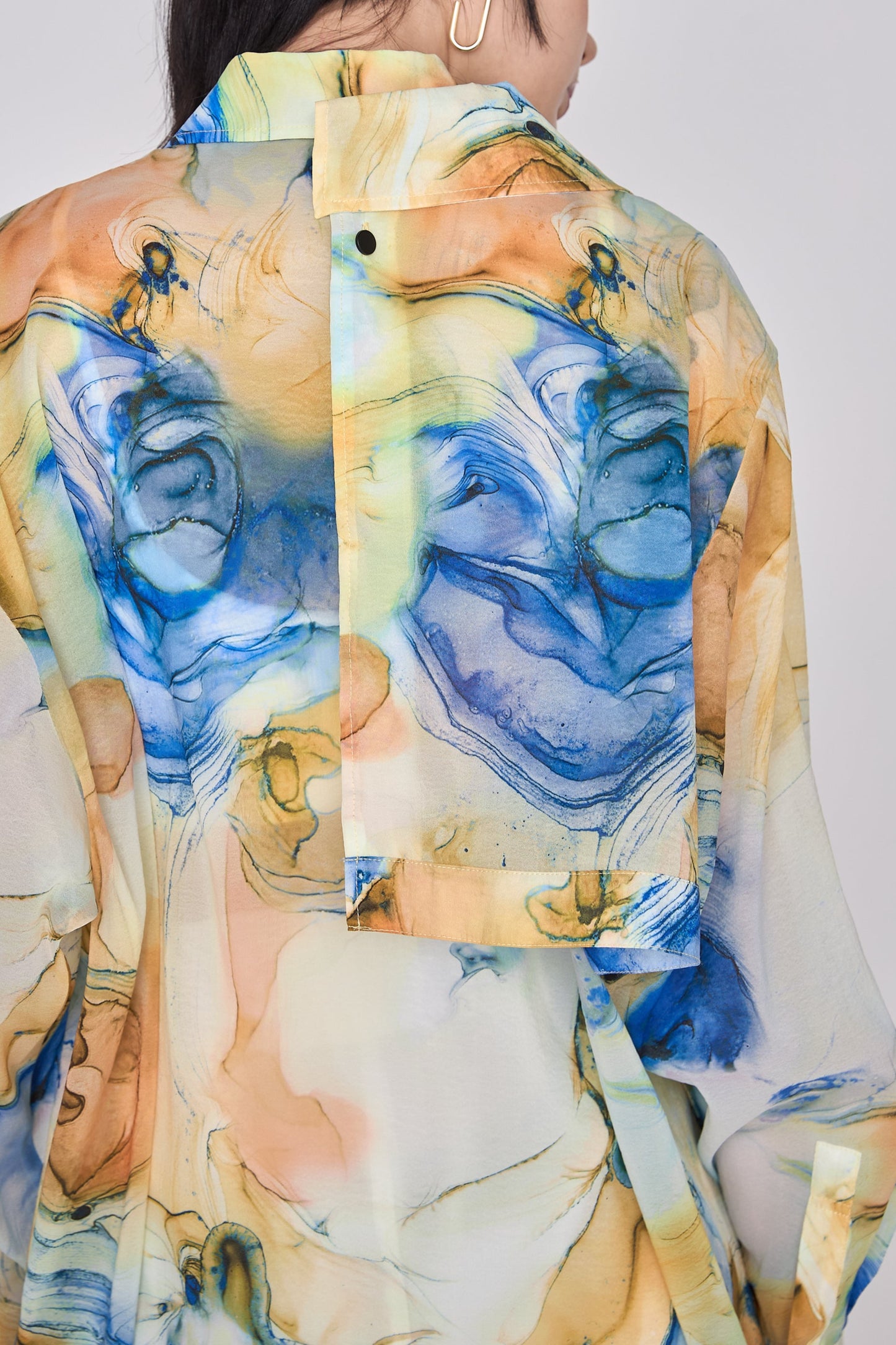 【在庫IN残2点】 Marble paint big shirt
