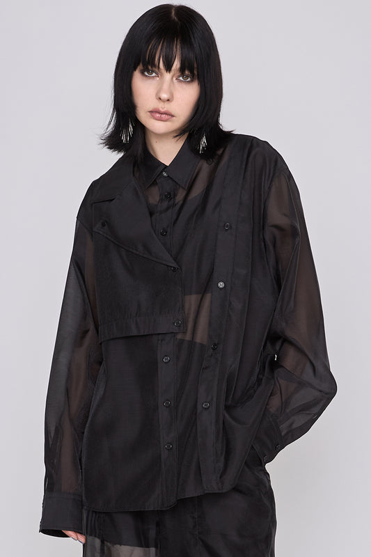 Marble paint big shirt