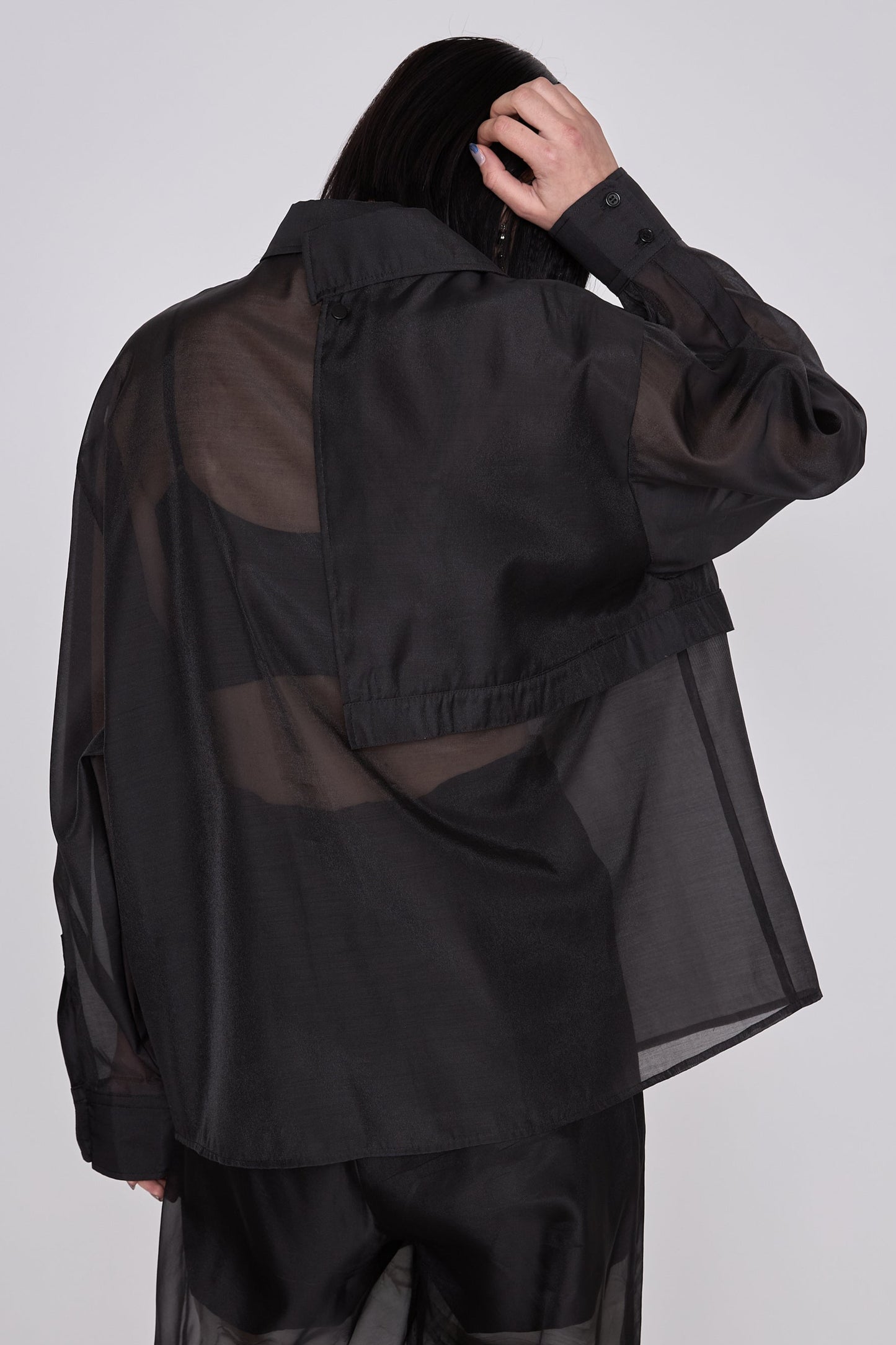 【在庫IN残2点】 Marble paint big shirt
