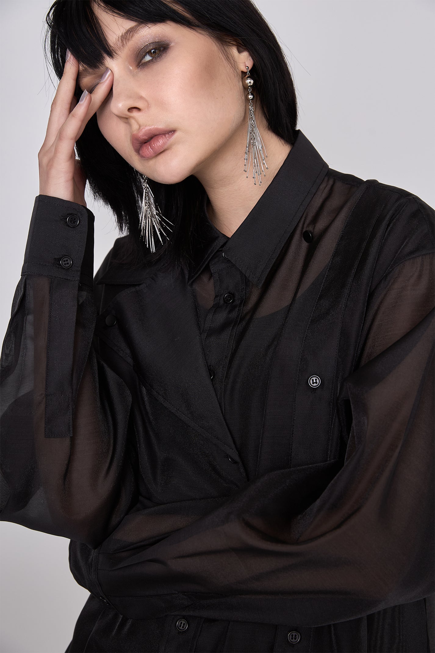 【在庫IN残2点】 Marble paint big shirt