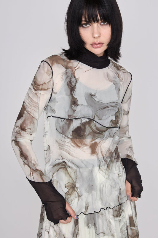 Marble paint mellow tops