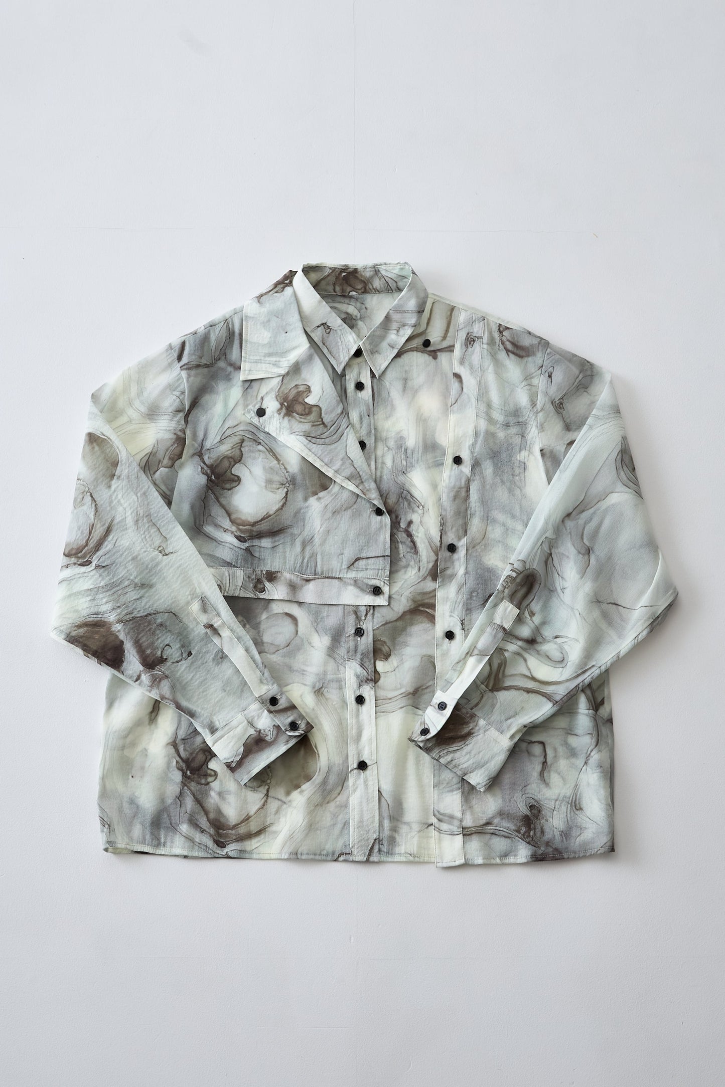 Marble paint big shirt