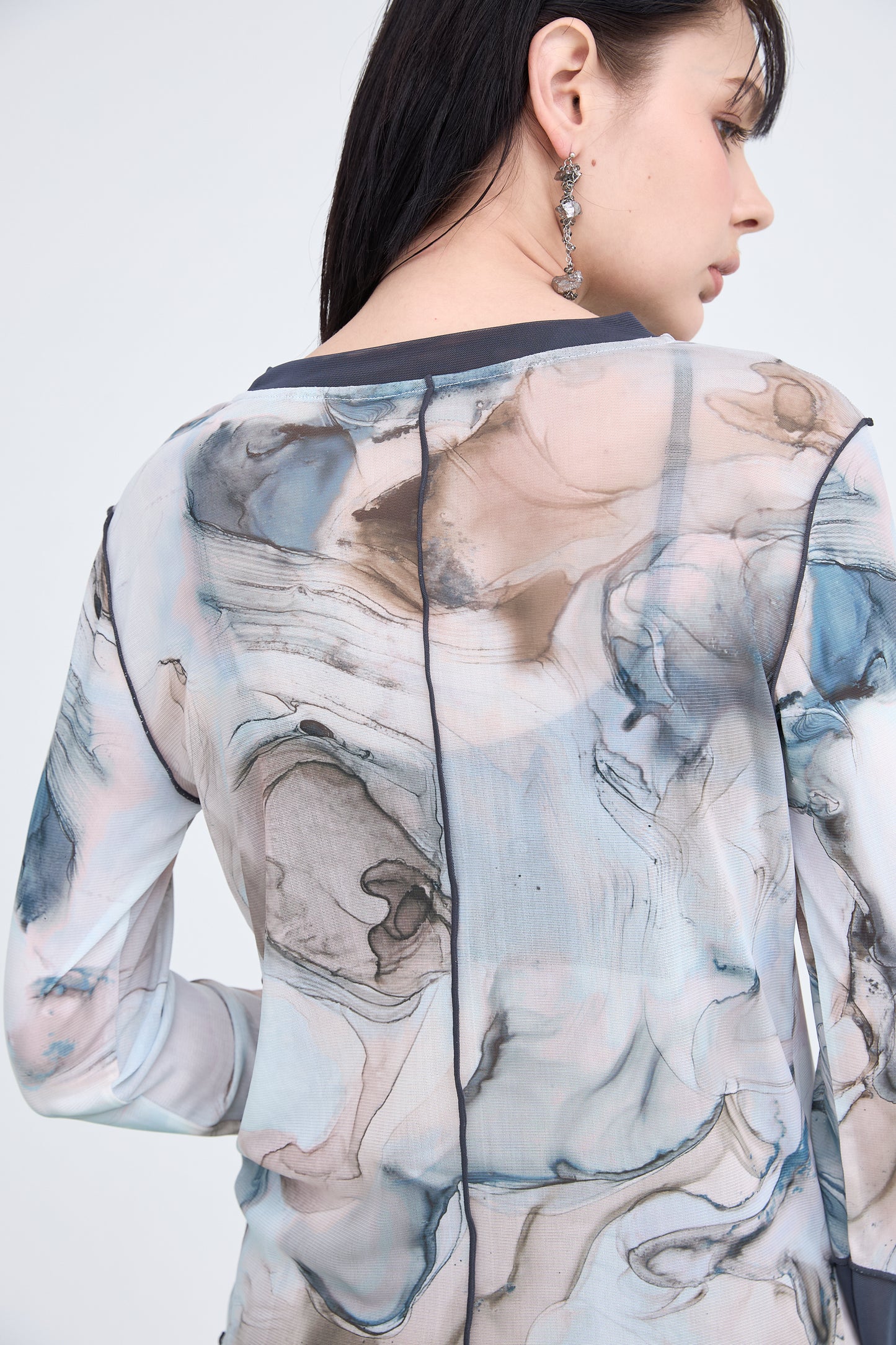 B'2nd別注 Marble Paint Mellow Crew Tops