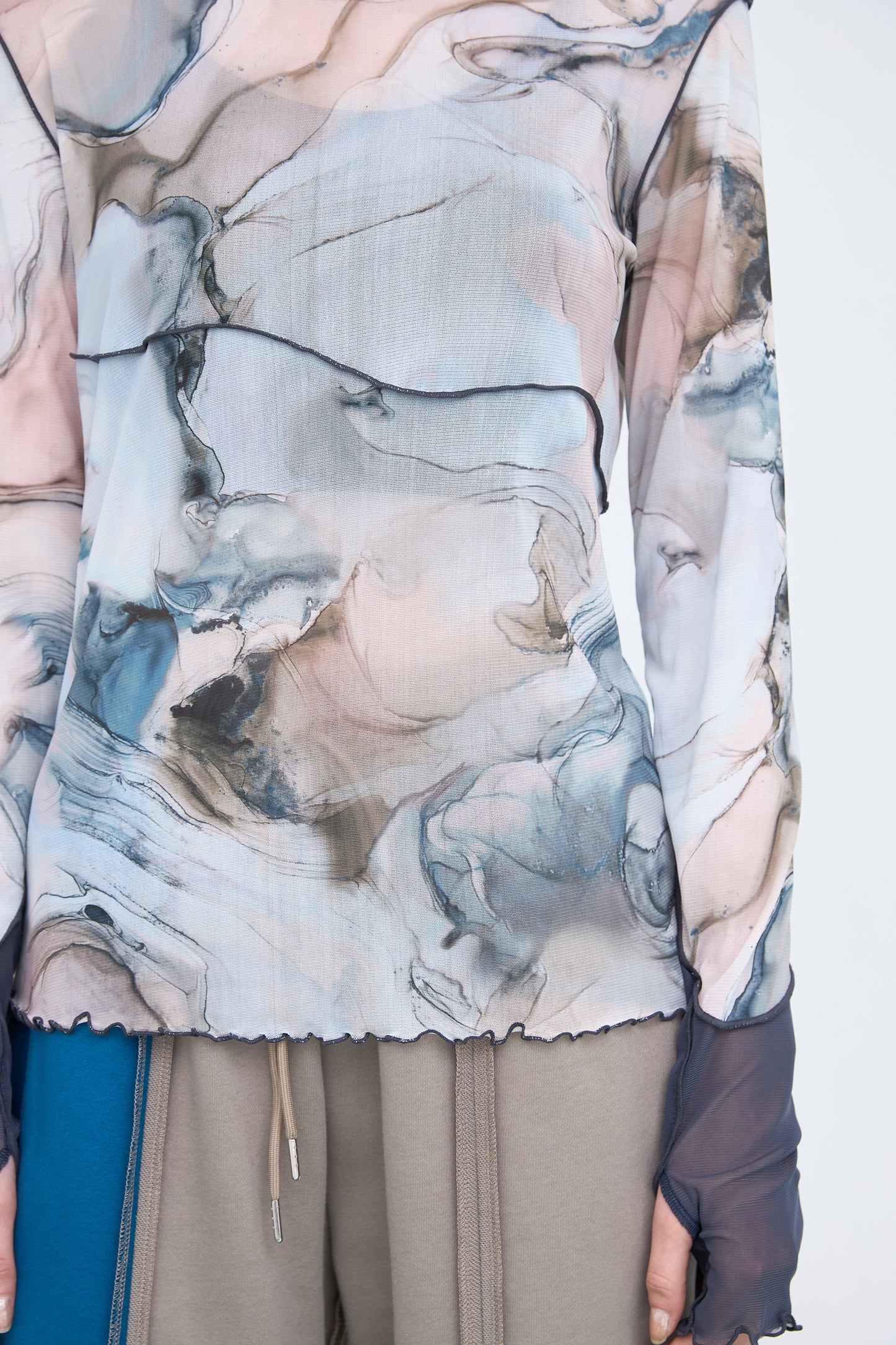 B'2nd別注 Marble Paint Mellow Crew Tops