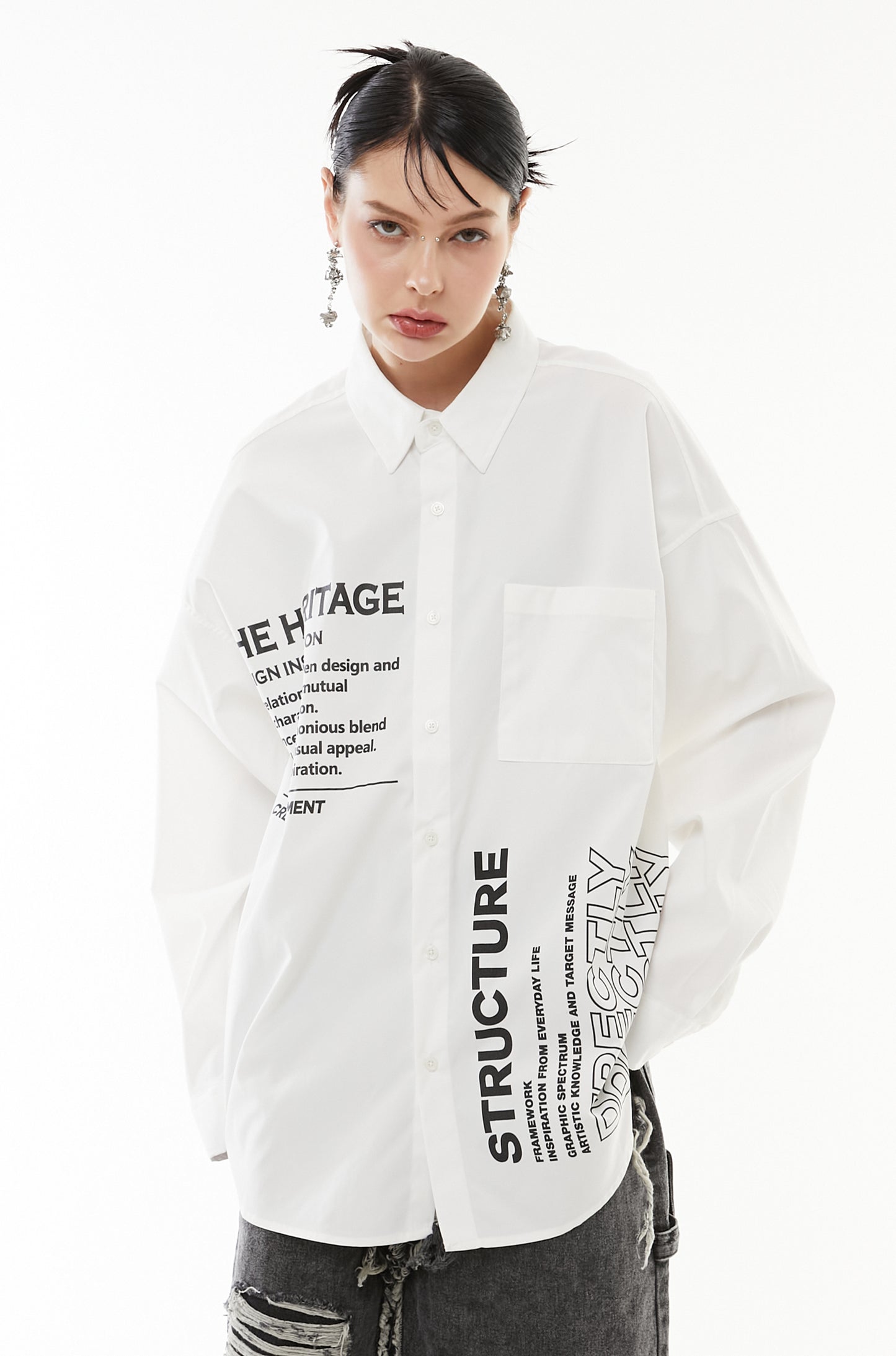 Create message shirt -WHITE-