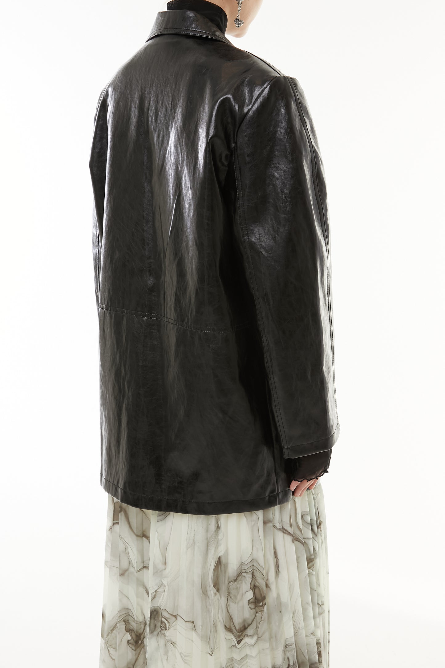 【10月】Luster Faux Leather Jacket