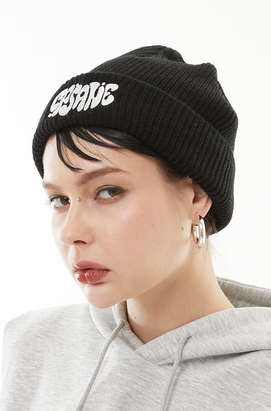 Bubble logo embro beanie