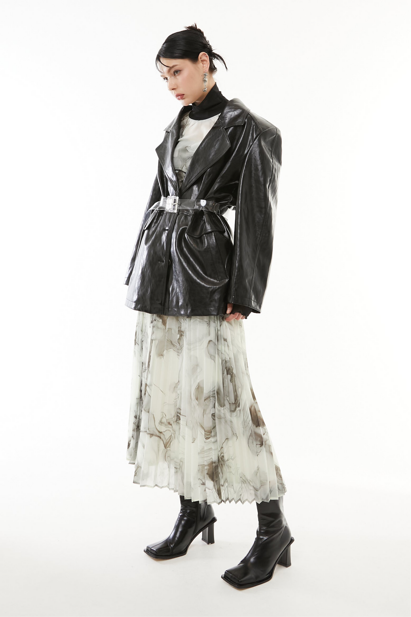 【10月】Luster Faux Leather Jacket