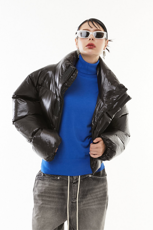 Cropped Light Down Jacket