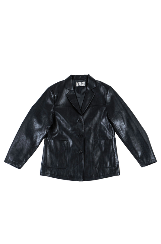 Soft faux leather jacket