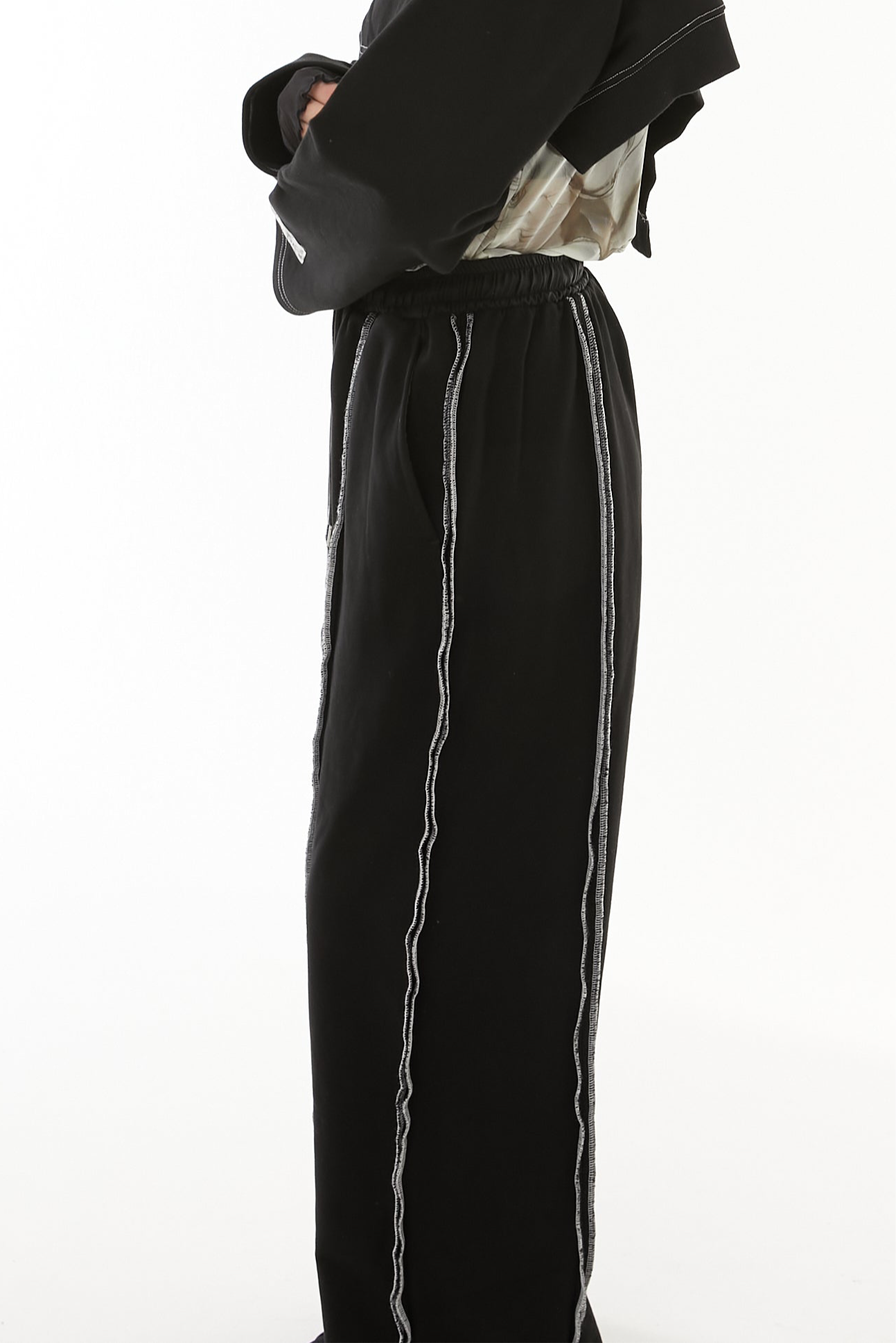 Heavyweight color stitch pants