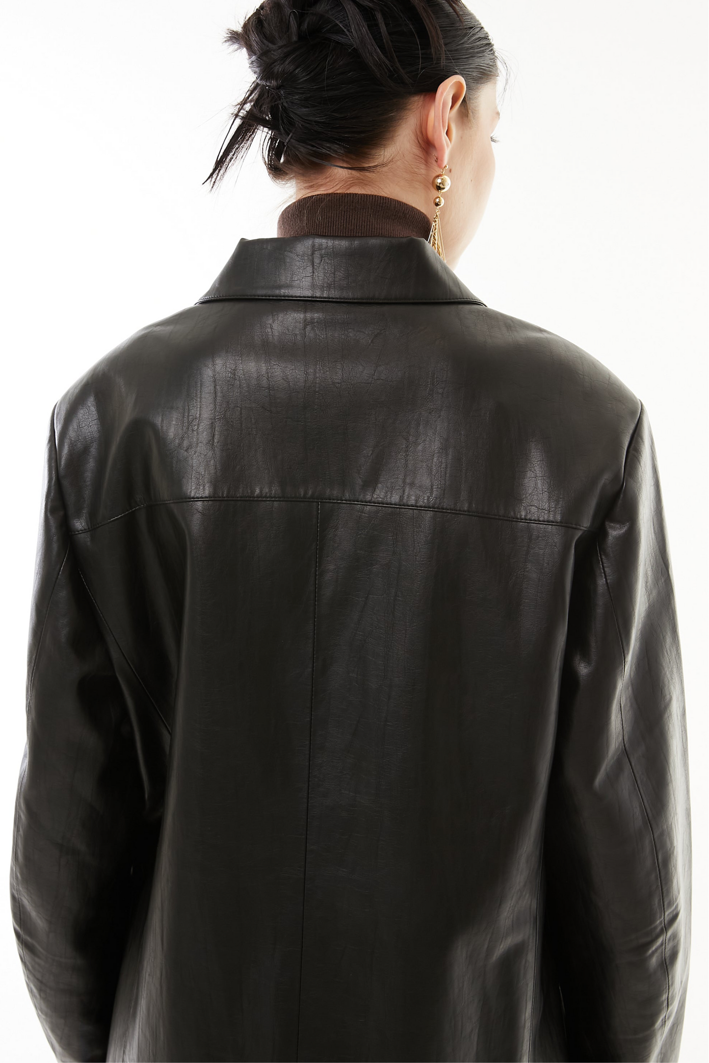 【10月】Soft faux leather jacket