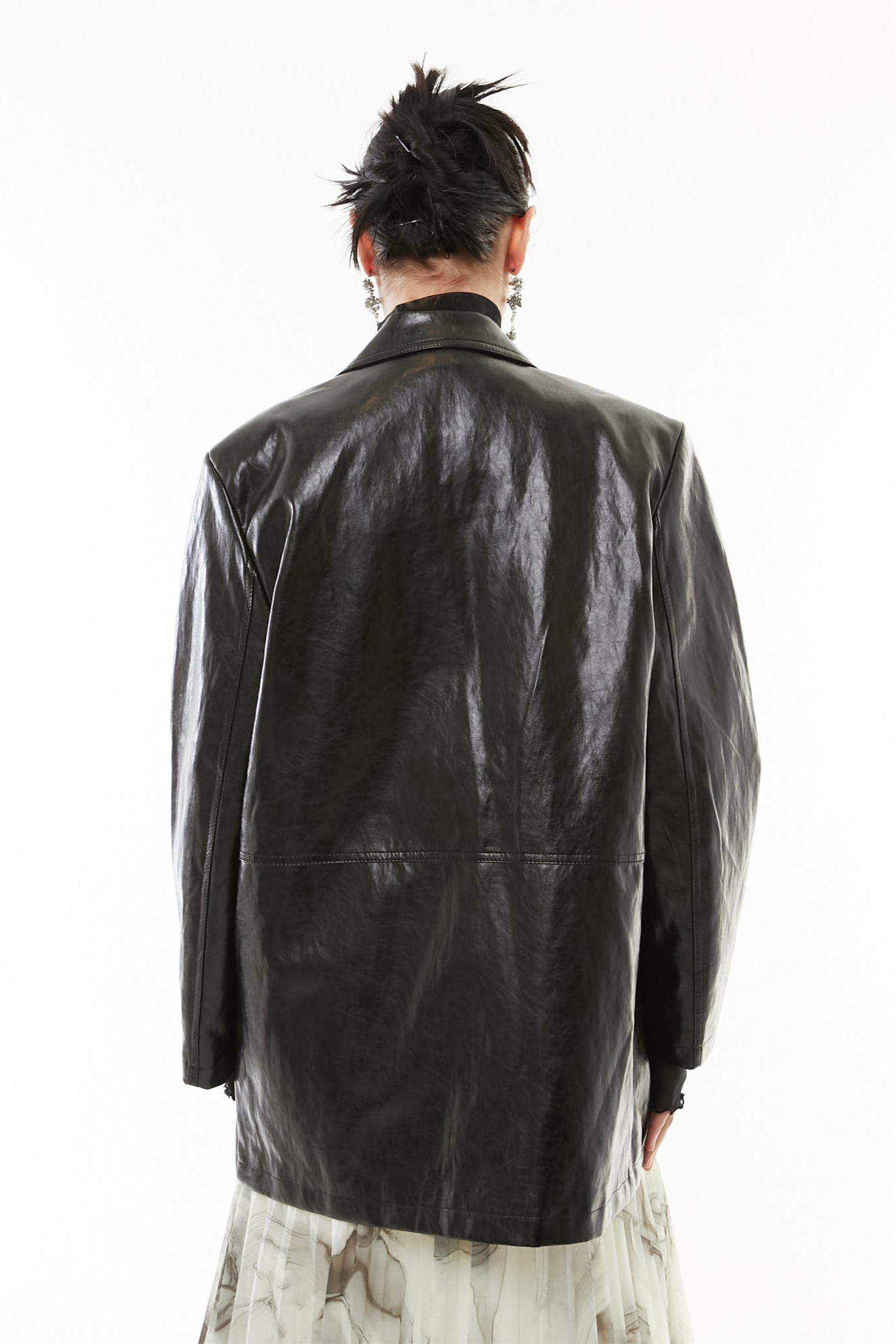 【10月】Luster Faux Leather Jacket