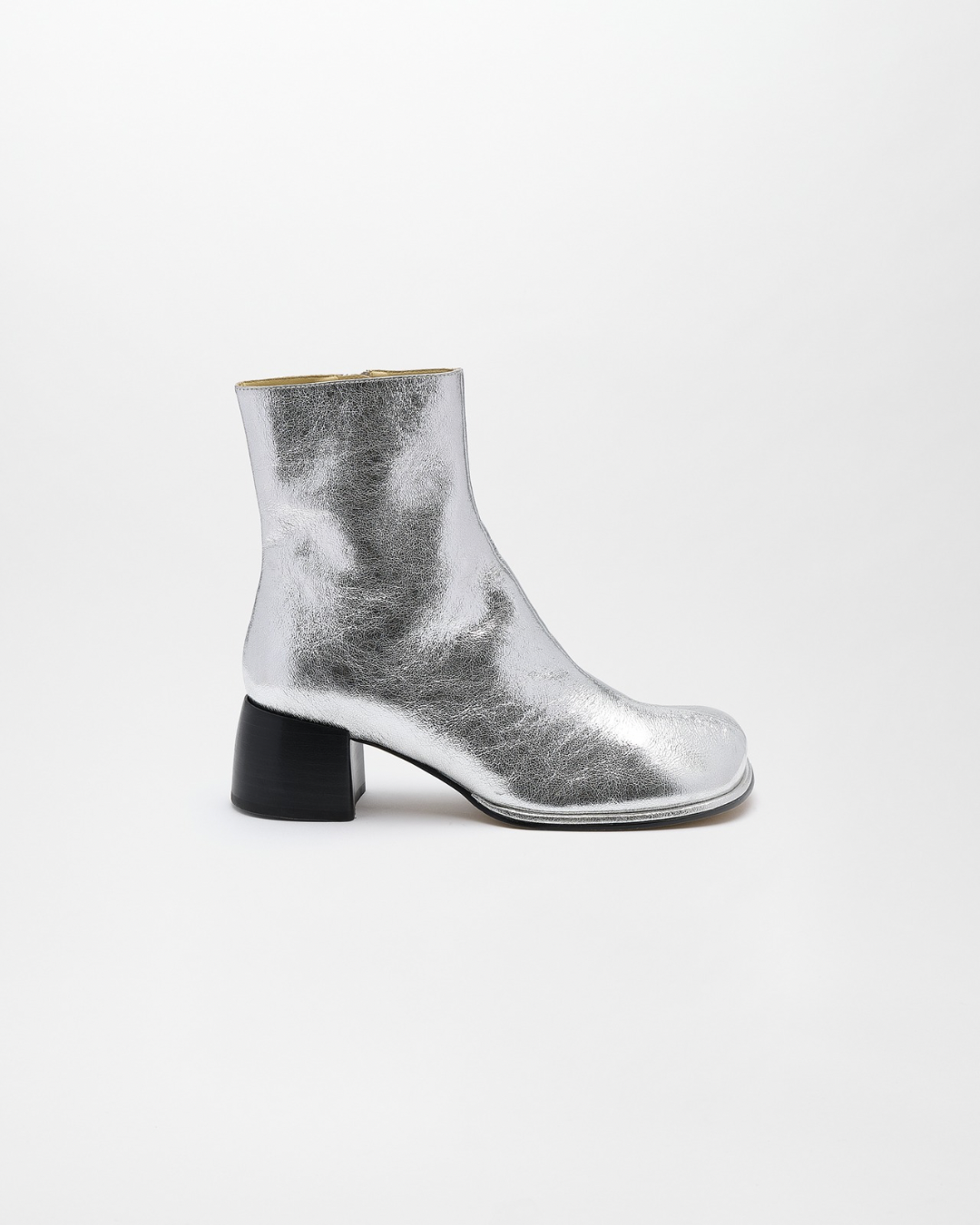 ADELA LETHER BOOTS【Silver】