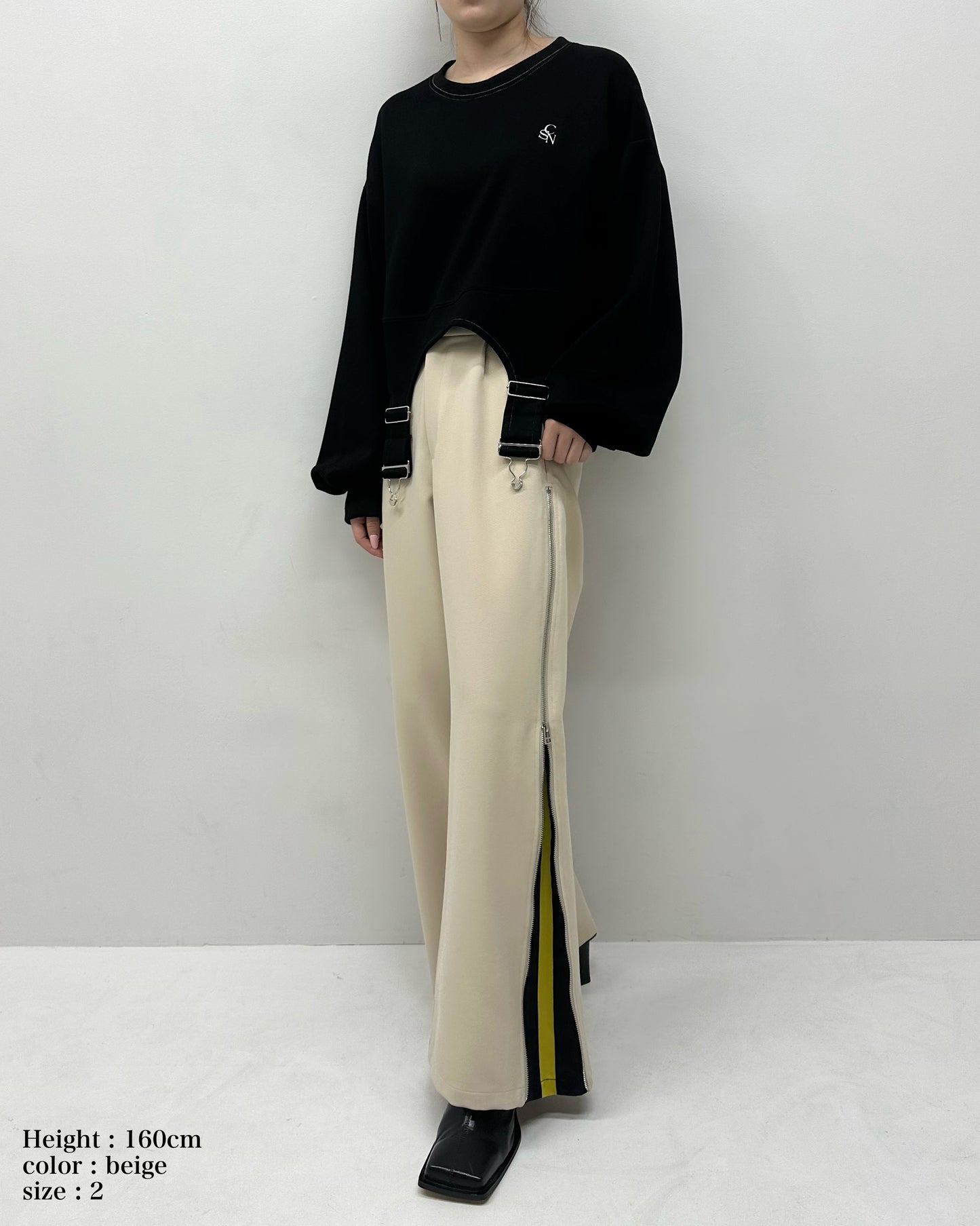 Side line color pants