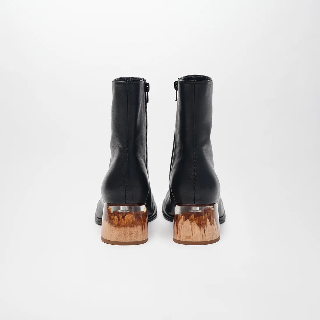 ADELA LETHER BOOTS【Black】