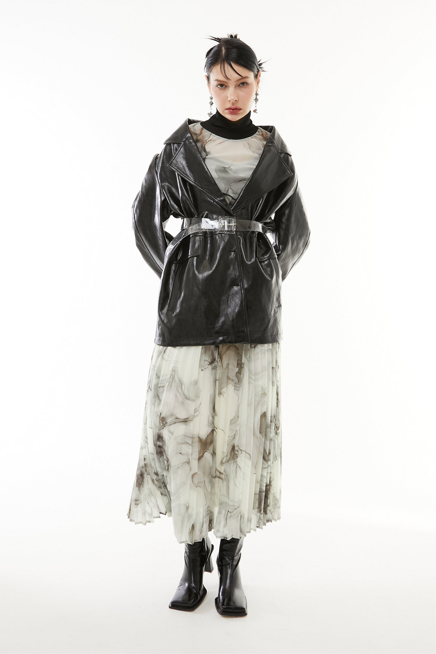 【10月】Luster Faux Leather Jacket