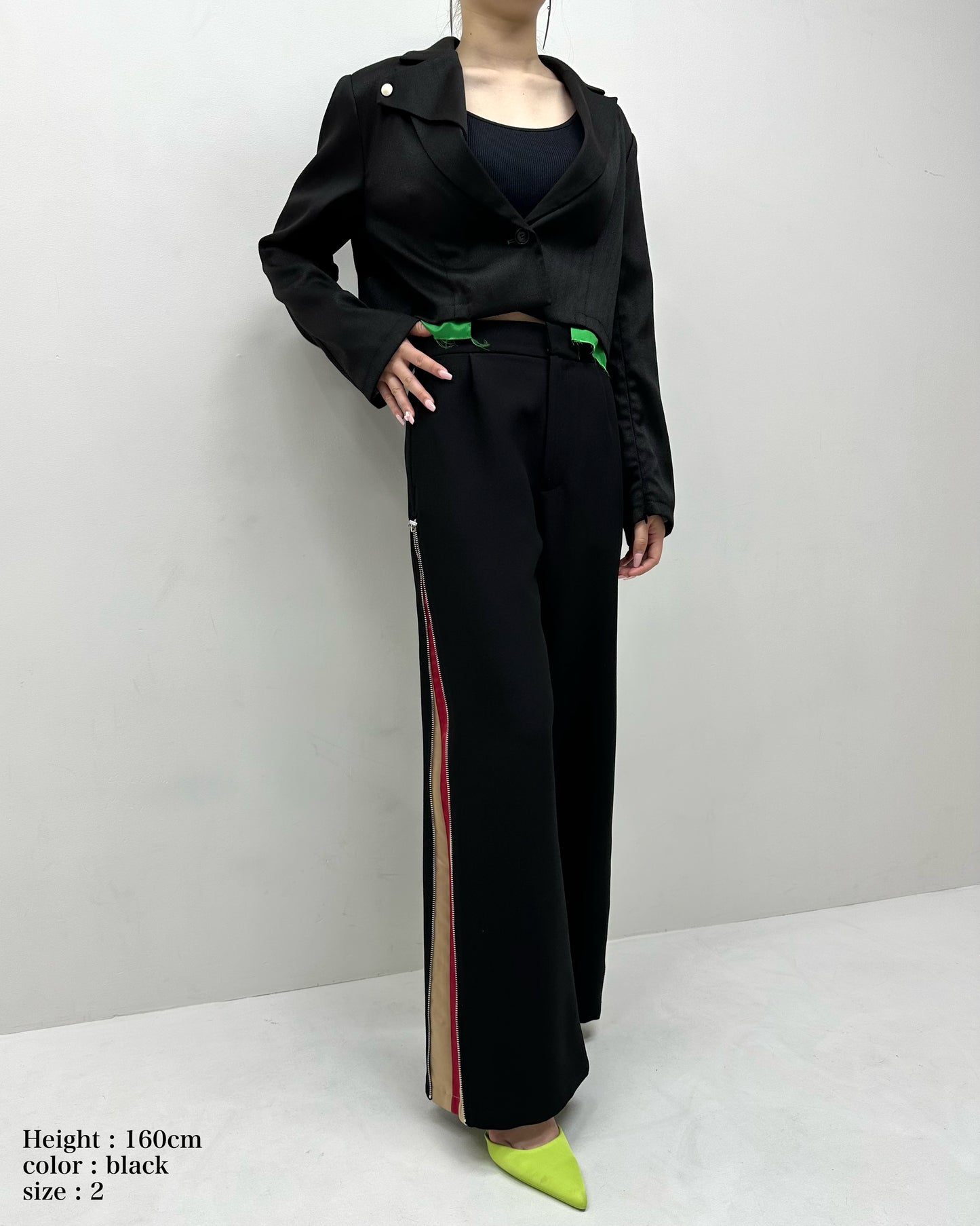 Side line color pants