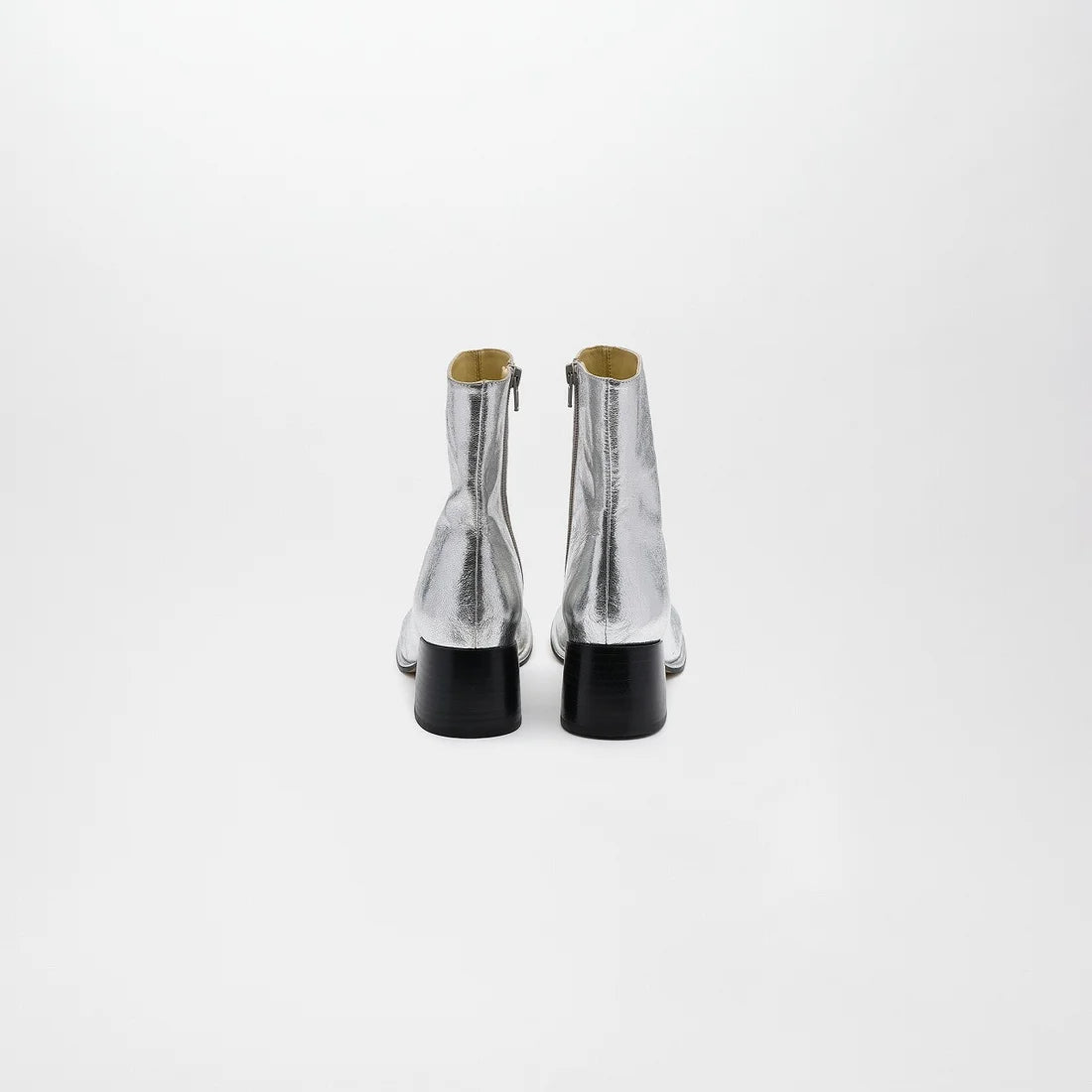 ADELA LETHER BOOTS【Silver】