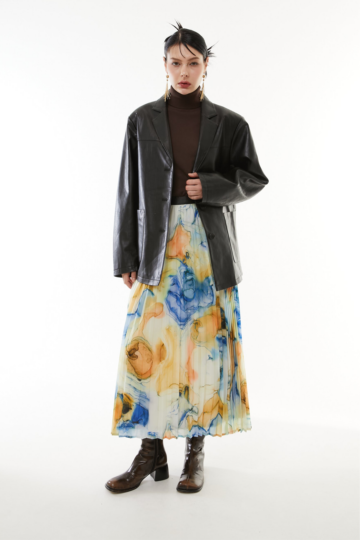 【10月】Soft faux leather jacket