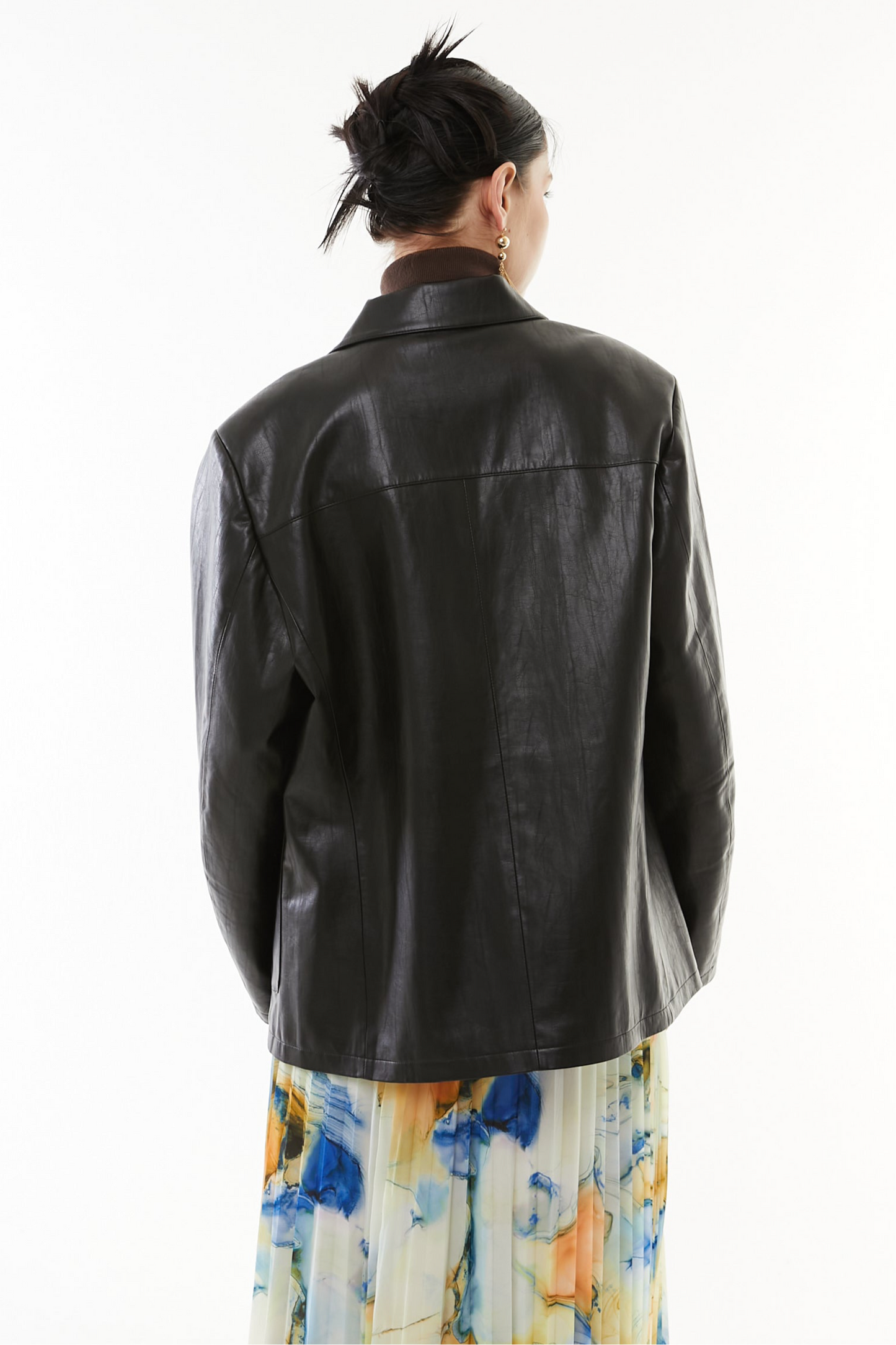 【10月】Soft faux leather jacket
