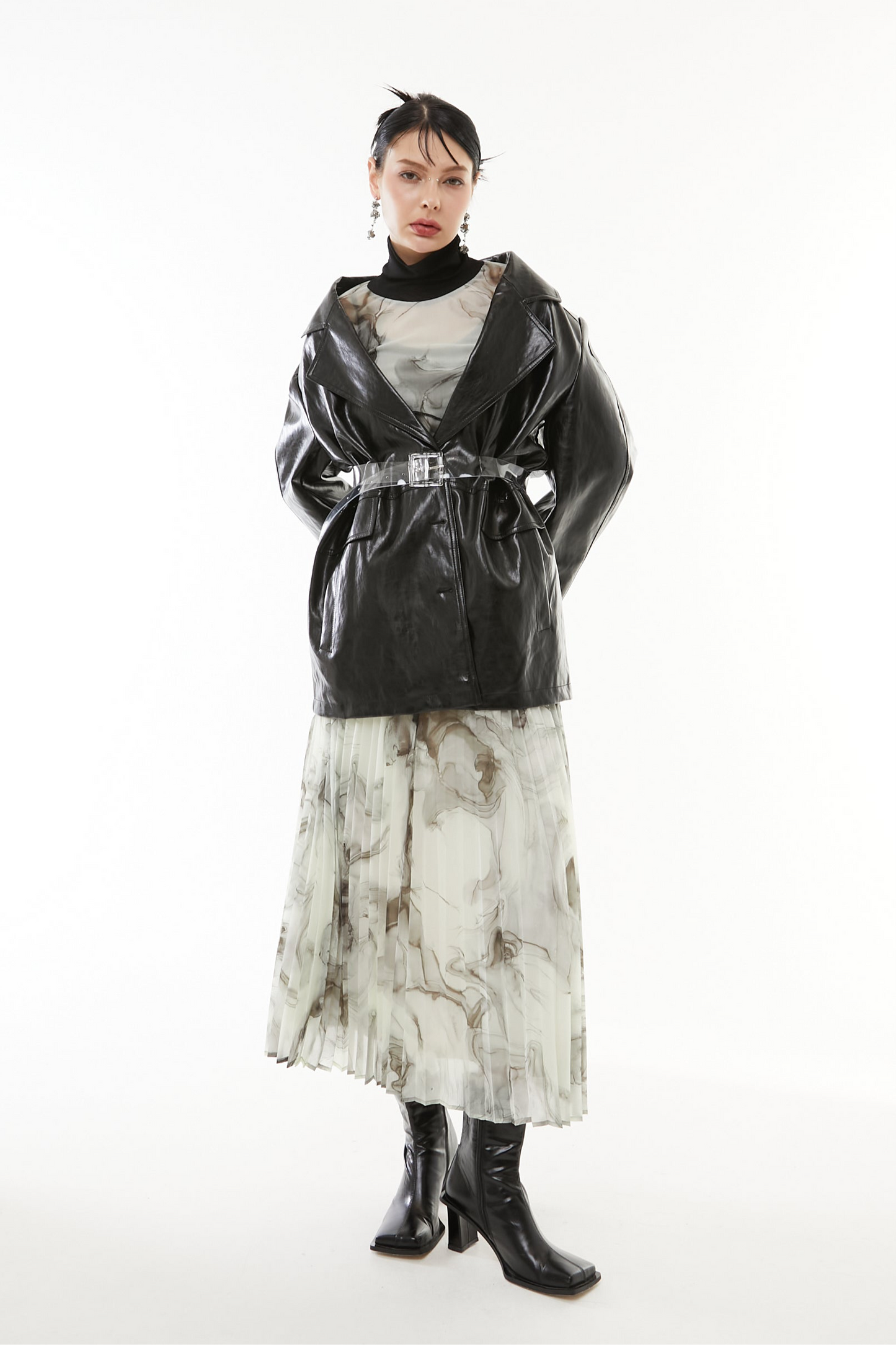 【10月】Luster Faux Leather Jacket