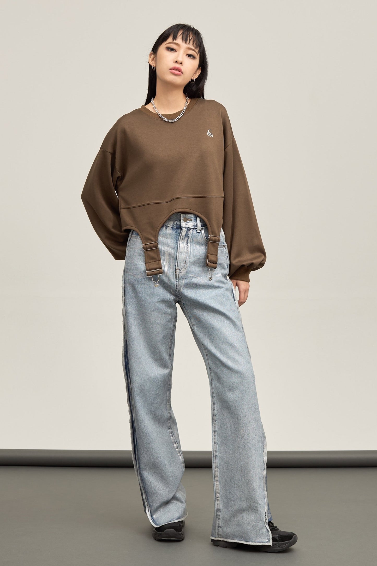 B'2nd別注 Irregular hem pullover