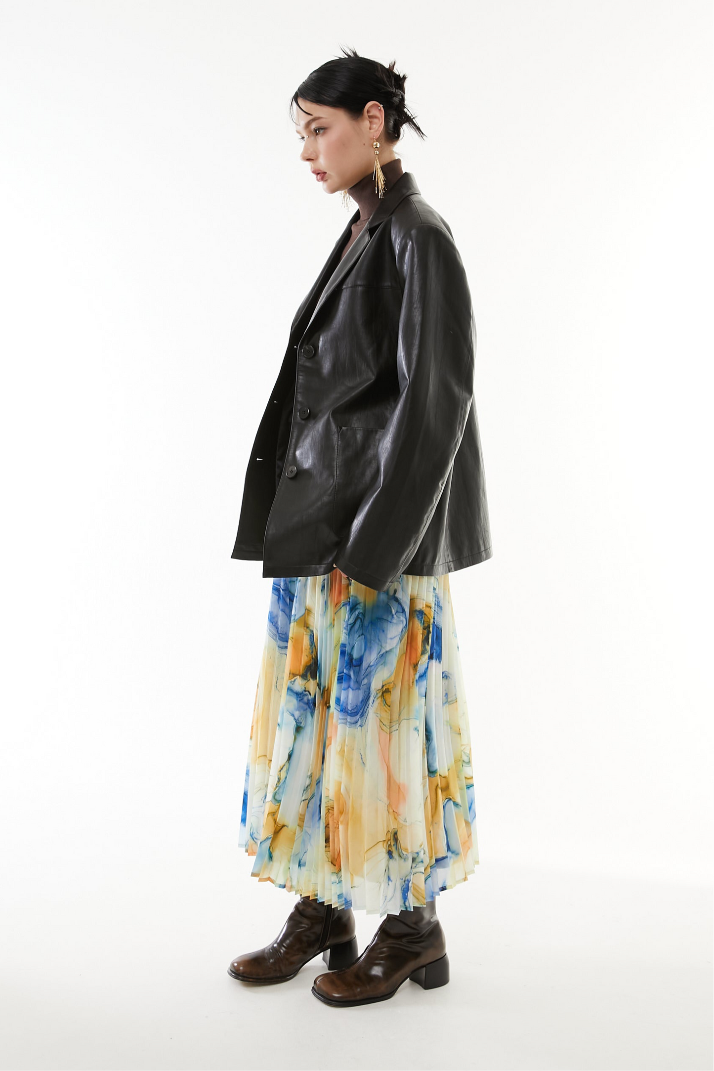 【10月】Soft faux leather jacket