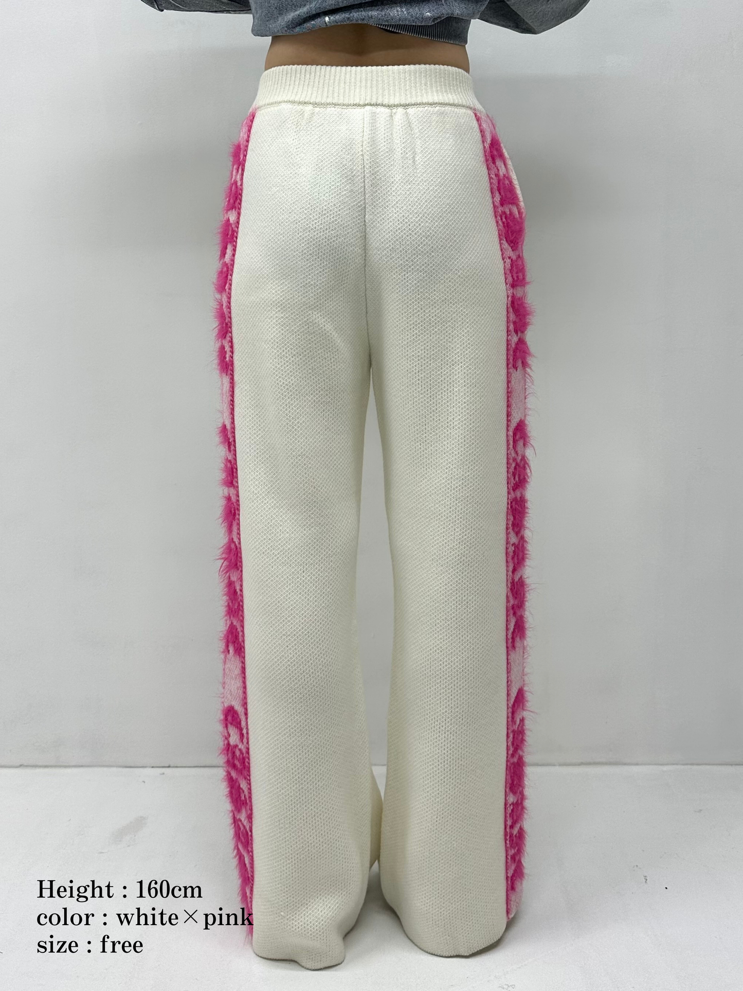 Sideline logo jacquard pants