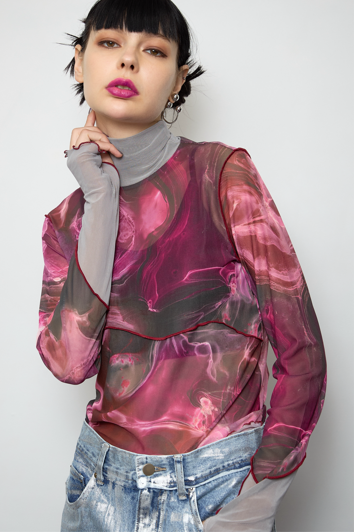 Marble paint mellow tops